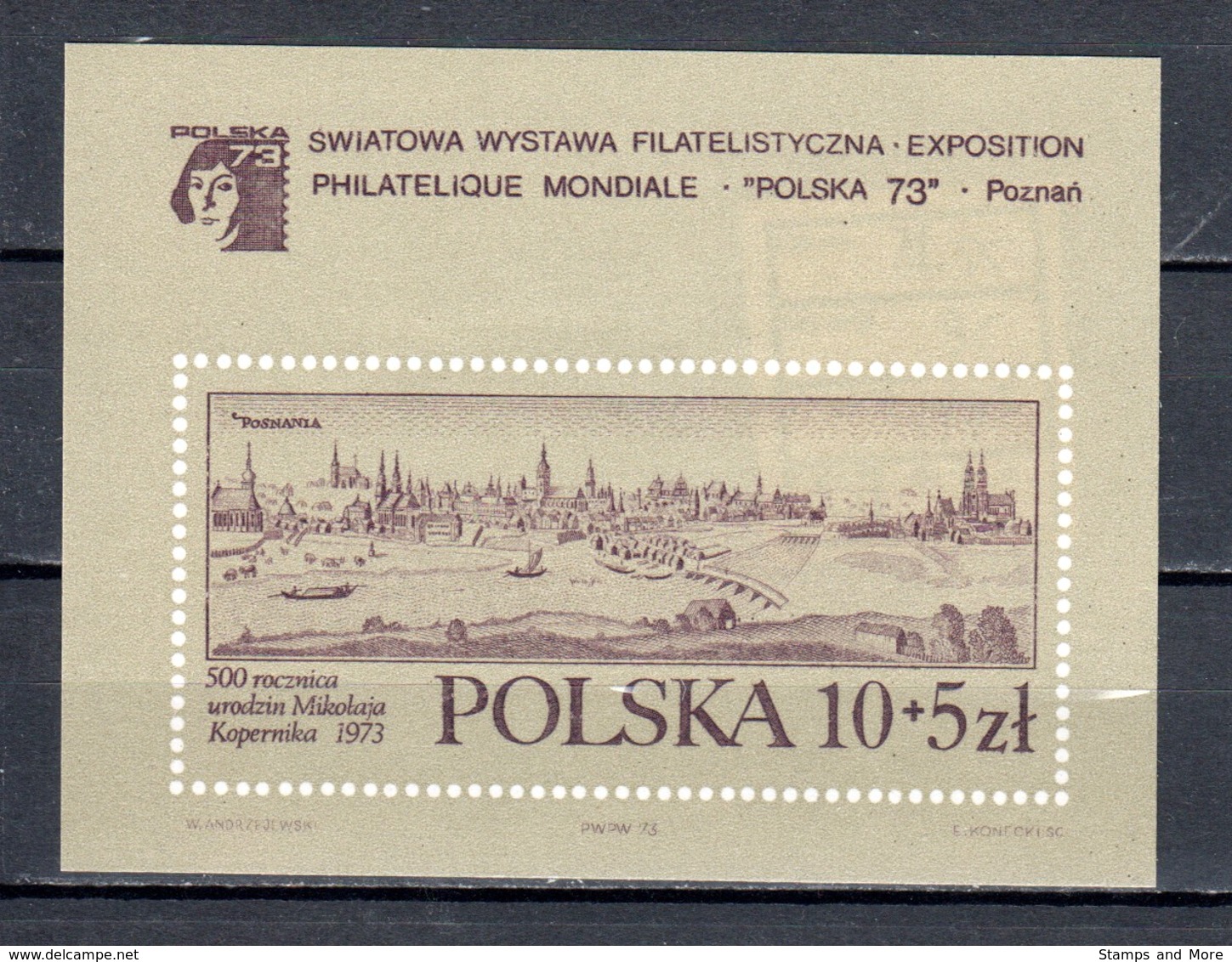 Poland 1973 Mi Block 55 MNH - Blokken & Velletjes