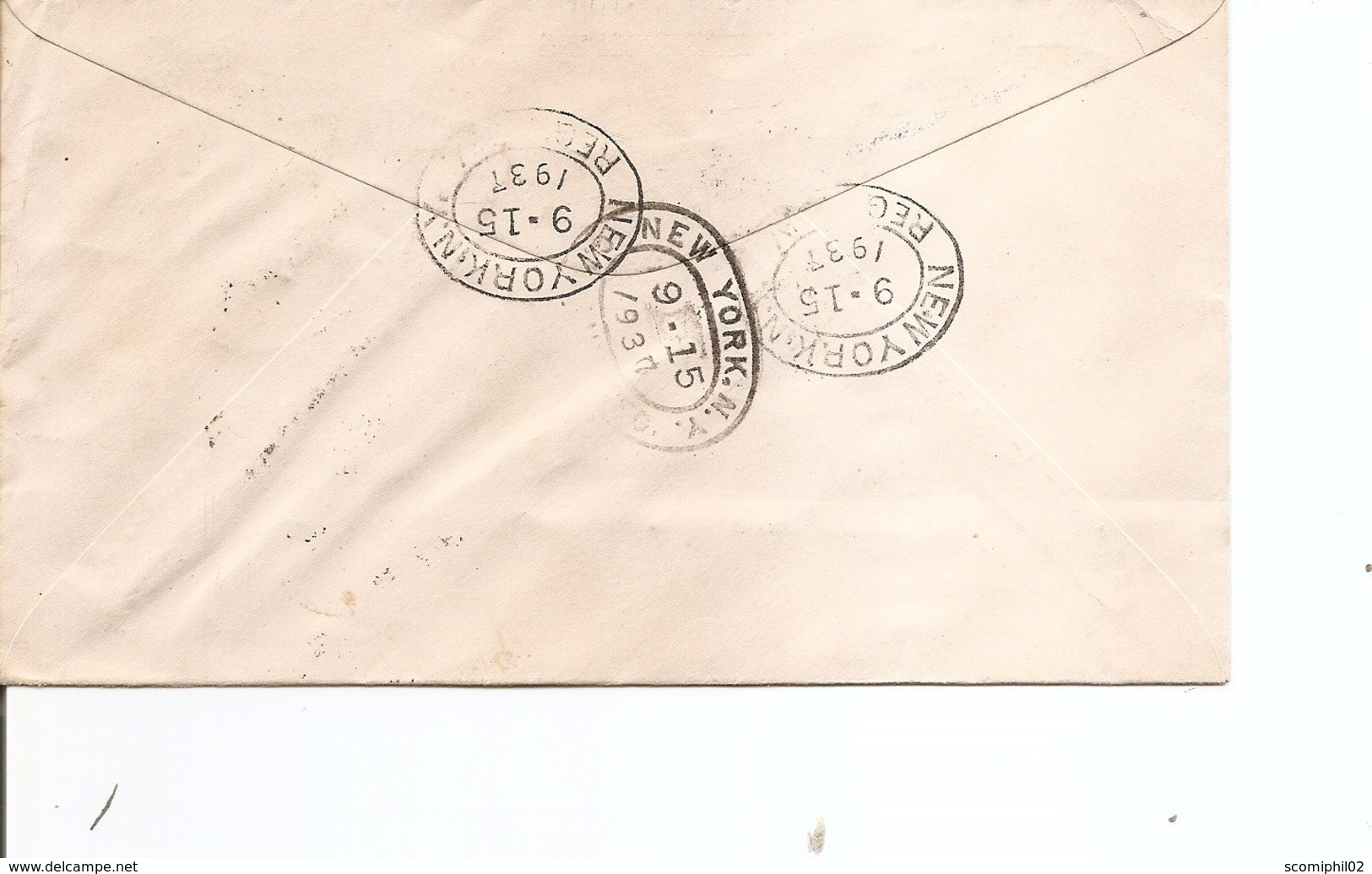 HongKong ( Lettre Recommandée De 1937 De HongKong Vers Les USA à Voir) - Briefe U. Dokumente