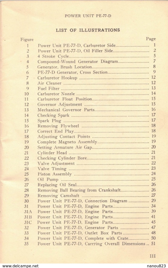 WASHINGTON OCTOBER 1943 WAR DEPARTMENT TECNICAL MANUAL POWER UNIT PE 77 D PUBLISHED BY CLIMAX ENGINEERING