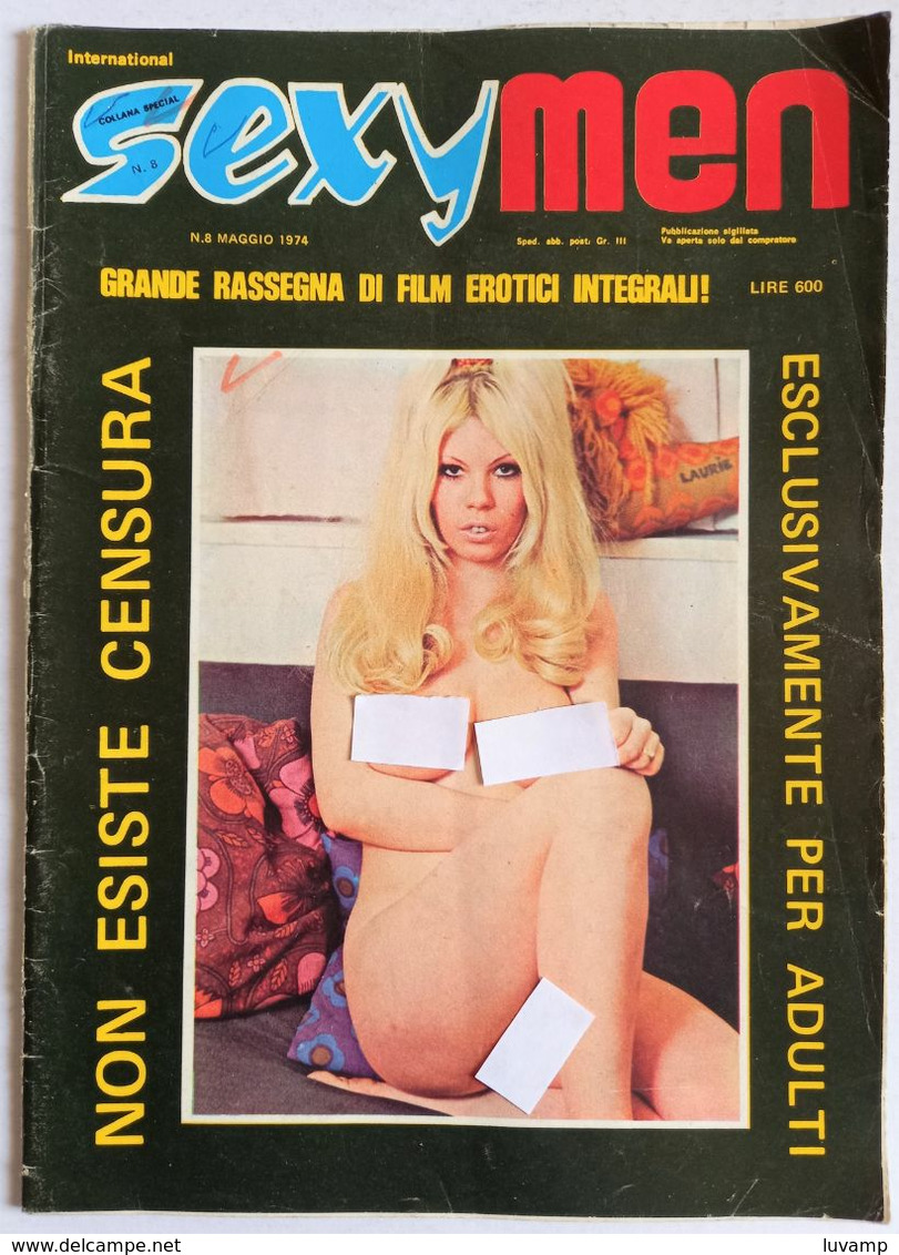 SEXYMEN -FOTOROMANZO N. 8 DEL MAGGIO 1974 ( CARTEL 39) - Premières éditions