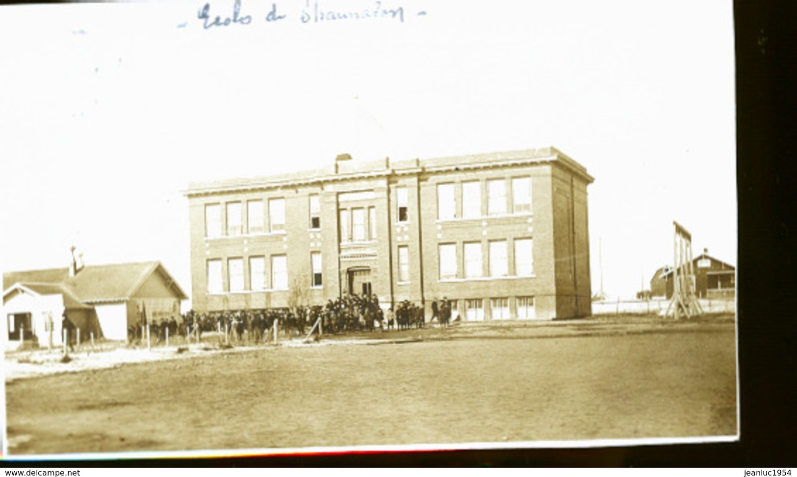 CANADA SHAUNAVON  EN 1922    PHOTO CARTE L ECOLE - Other & Unclassified