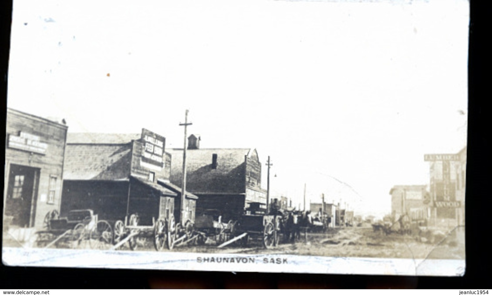 CANADA SHAUNAVON  EN 1922    PHOTO CARTE - Andere & Zonder Classificatie