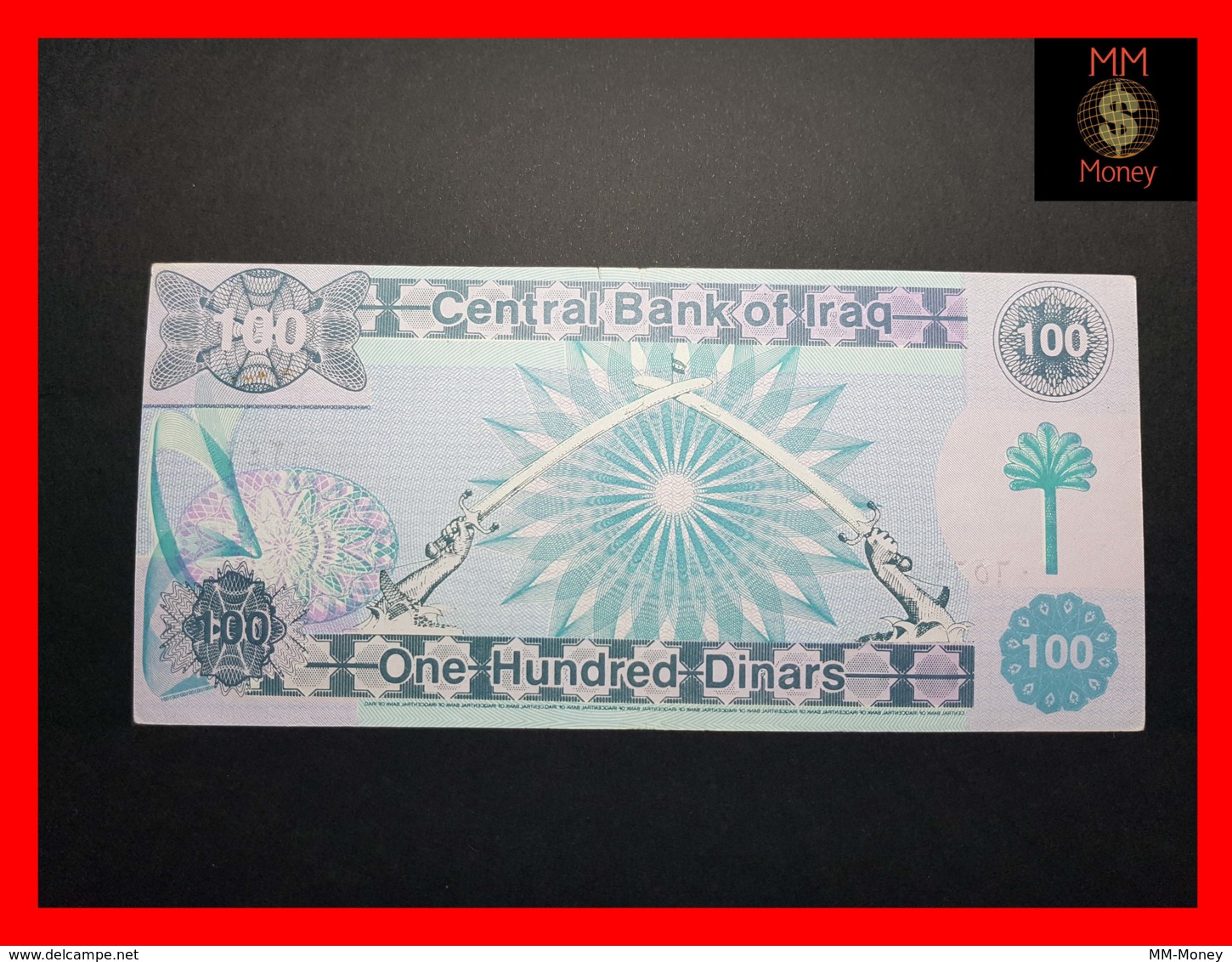 IRAQ 100 Dinars 1991  P. 76  XF  Original With Security Elements - Irak