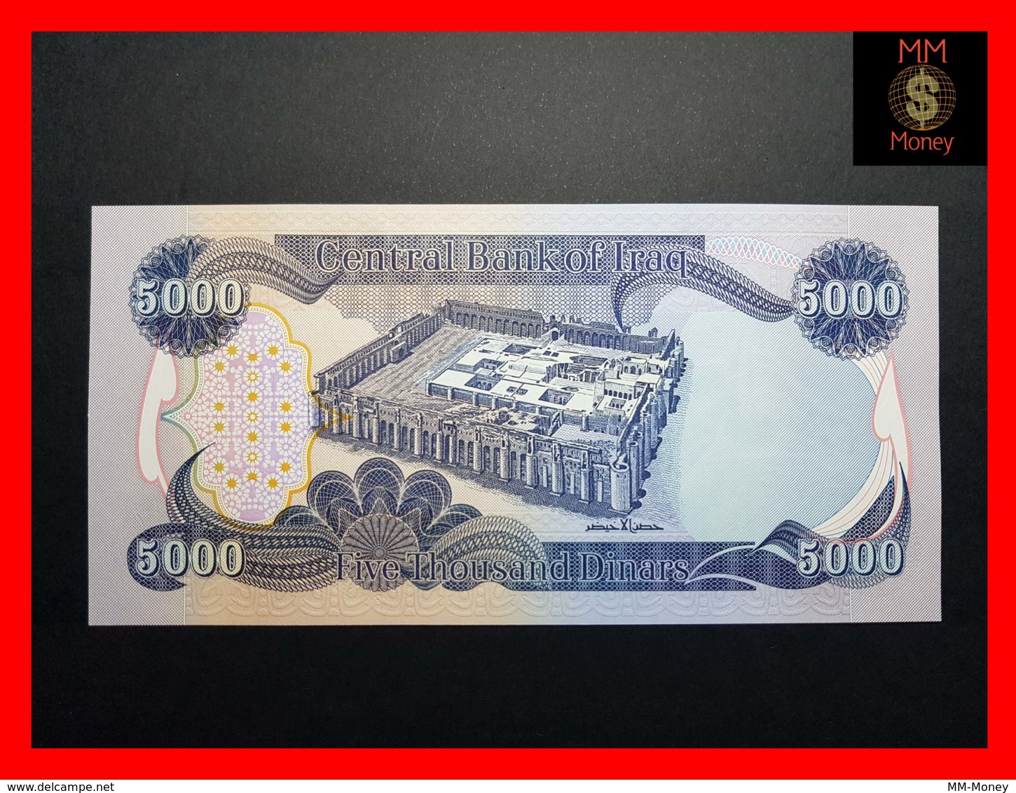 IRAQ 5.000  5000 Dinars 2013  P. 94  UNC - Irak