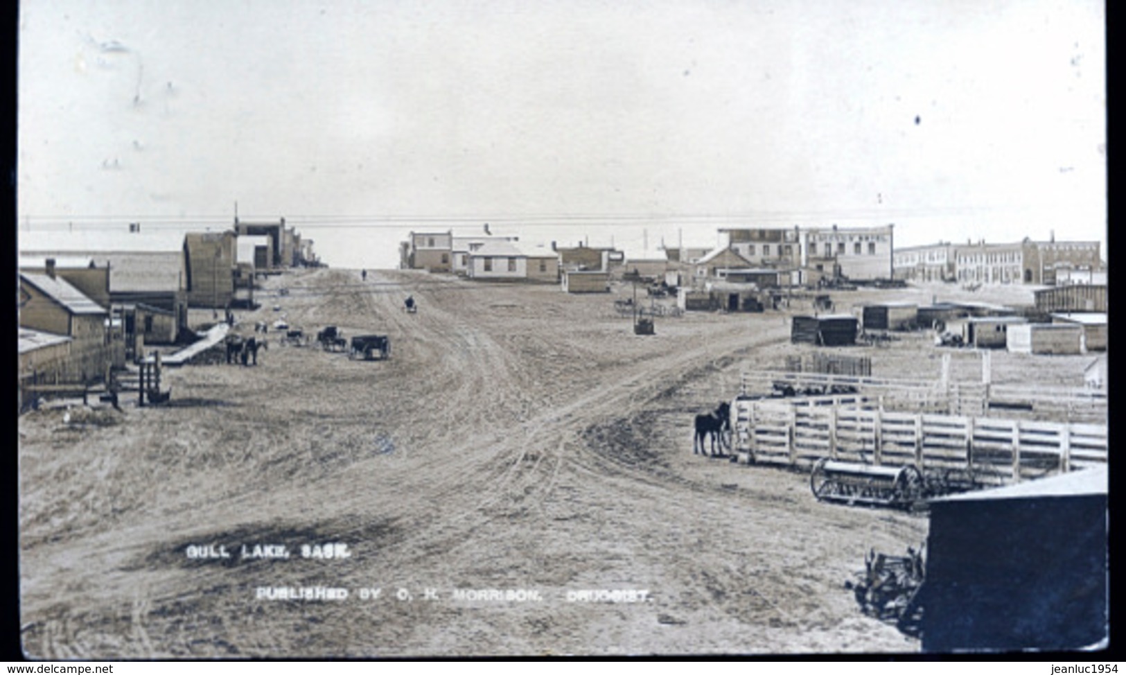 CANADA SHAUNAVON  EN 1922    PHOTO CARTE GULL LAKE - Altri & Non Classificati