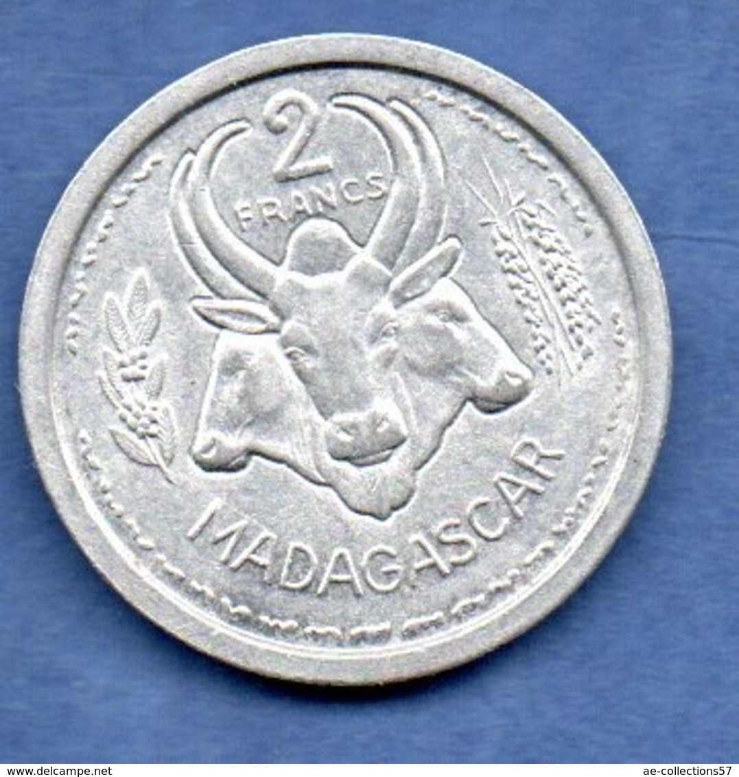 Madagascar  -  2 Francs 1948  -  état  TTB - Madagascar