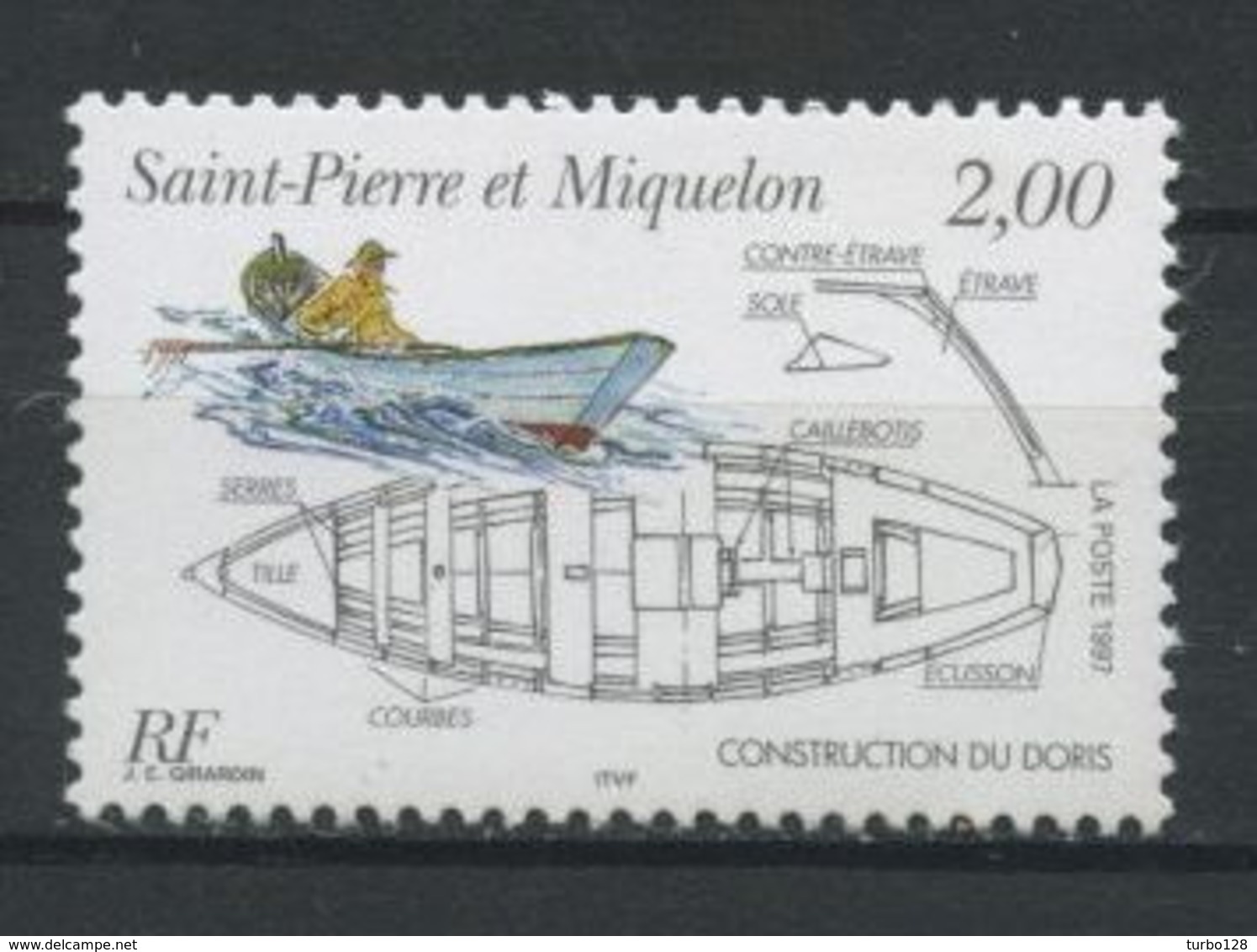 SPM MIQUELON 1997 N° 645 ** Neuf MNH Superbe C 1,40 € Le Doris Bateaux Boats Ships Transports Embarcation - Neufs