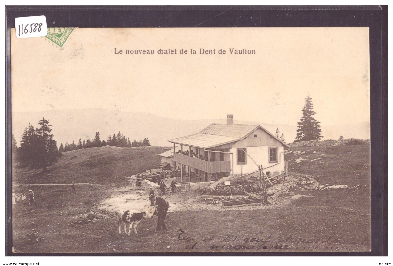 DISTRICT DE LA VALLEE - CHALET DE LA DENT DE VAULION - TB - Vaulion