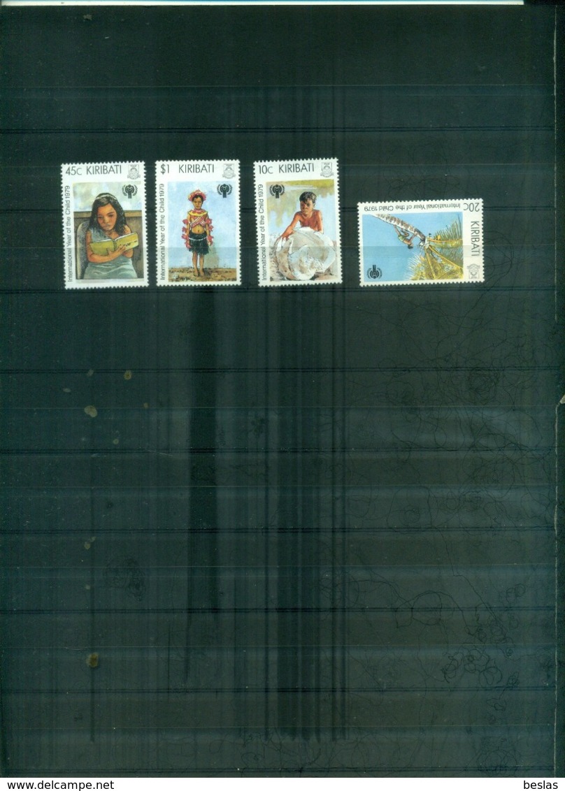 KIRIBATI ANNEE DE L'ENFANT 4 VAL NEUFS A PARTIR DE 0.60 EUROS - Kiribati (1979-...)