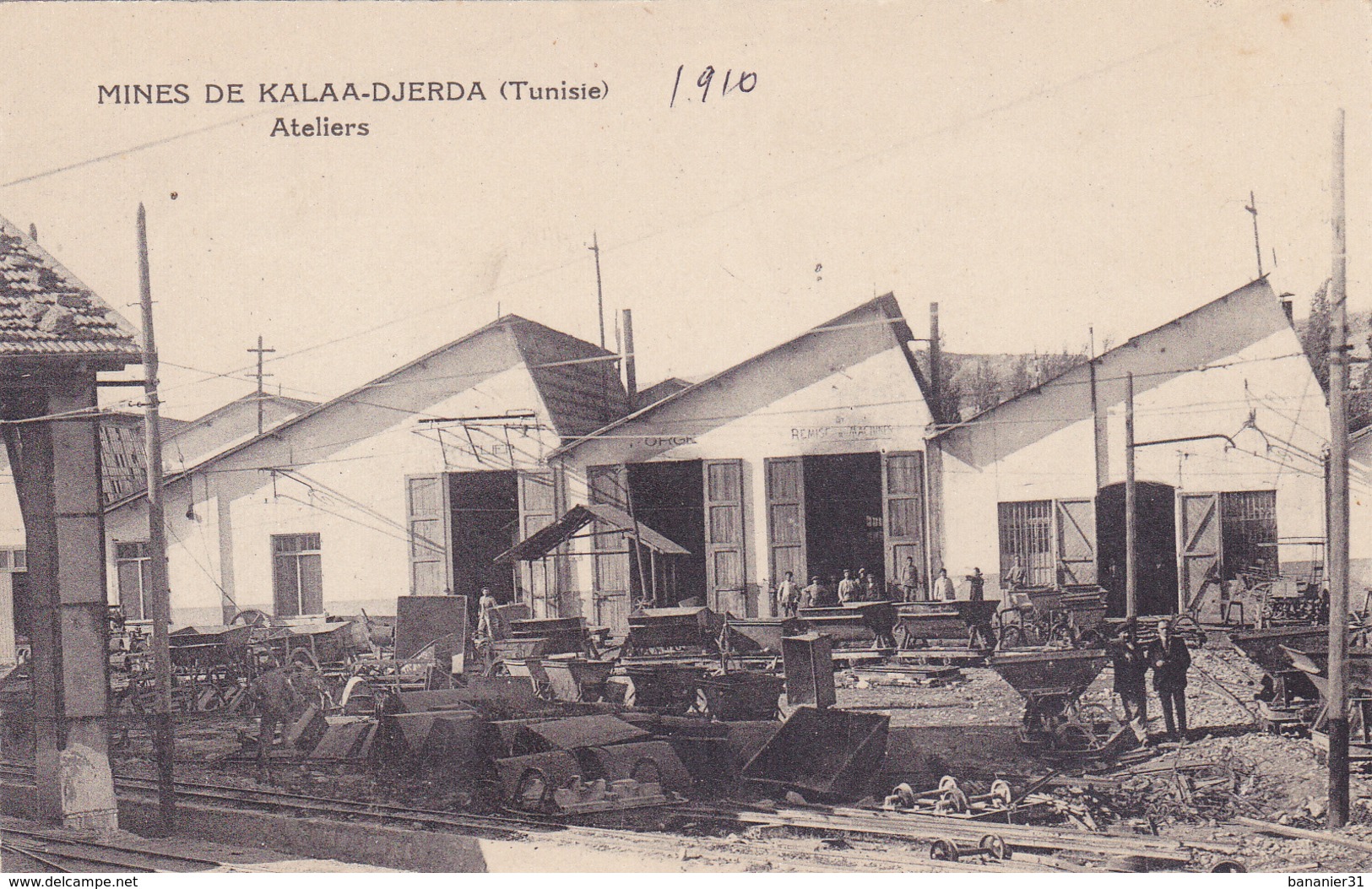 CPA TUNISIE - Kalâat Khasba (arabe : القلعة الخصبة), Anciennement Dénommée Kalâa Djerda - Les Mines - Ateliers En 1910 - Tunisia