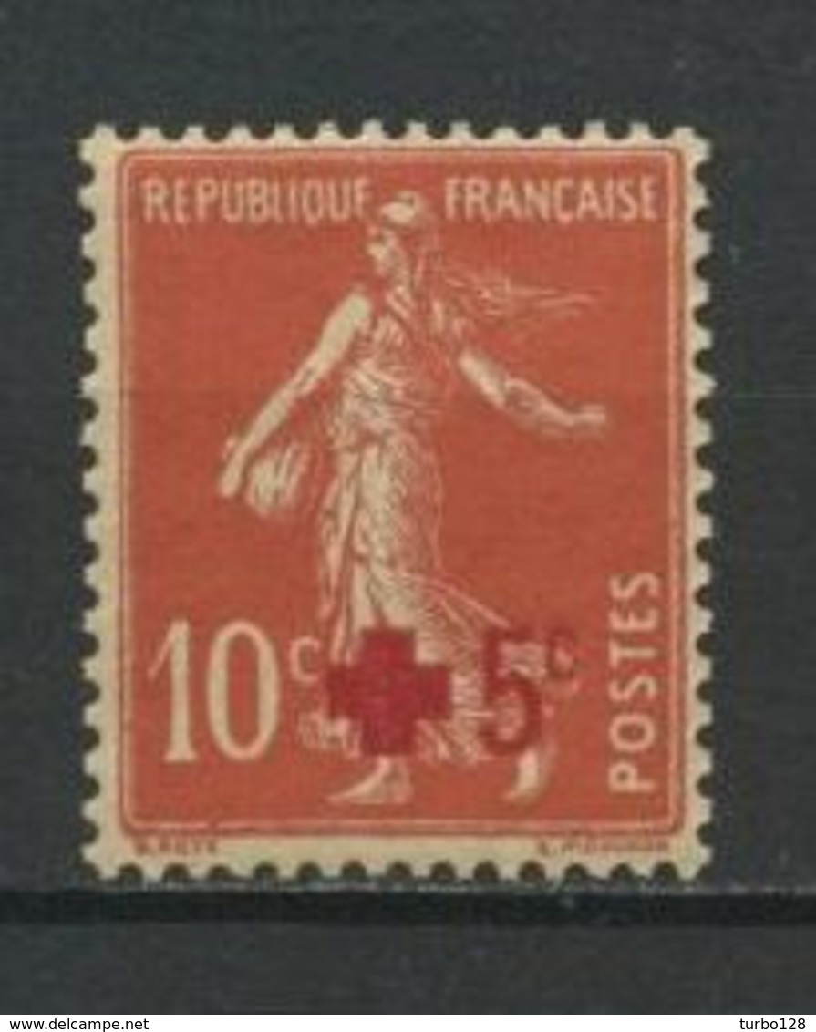 FRANCE 1914  N° 146 ** Neuf  MNH  Superbe  C  7,50 € + Beau Centrage Croix Rouge Red Cross Semeuse Fond Plein - Nuovi