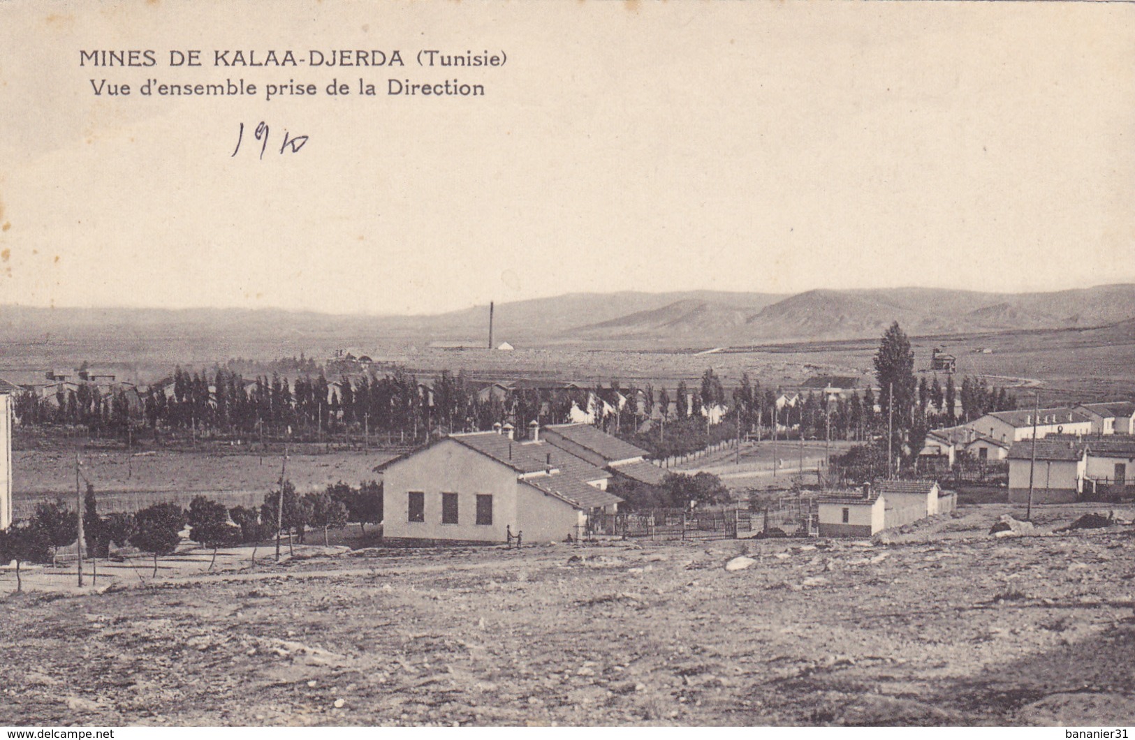 CPA TUNISIE - Kalâat Khasba (arabe : القلعة الخصبة), Anciennement Dénommée Kalâa Djerda - Les Mines La Direction En 1910 - Tunisia