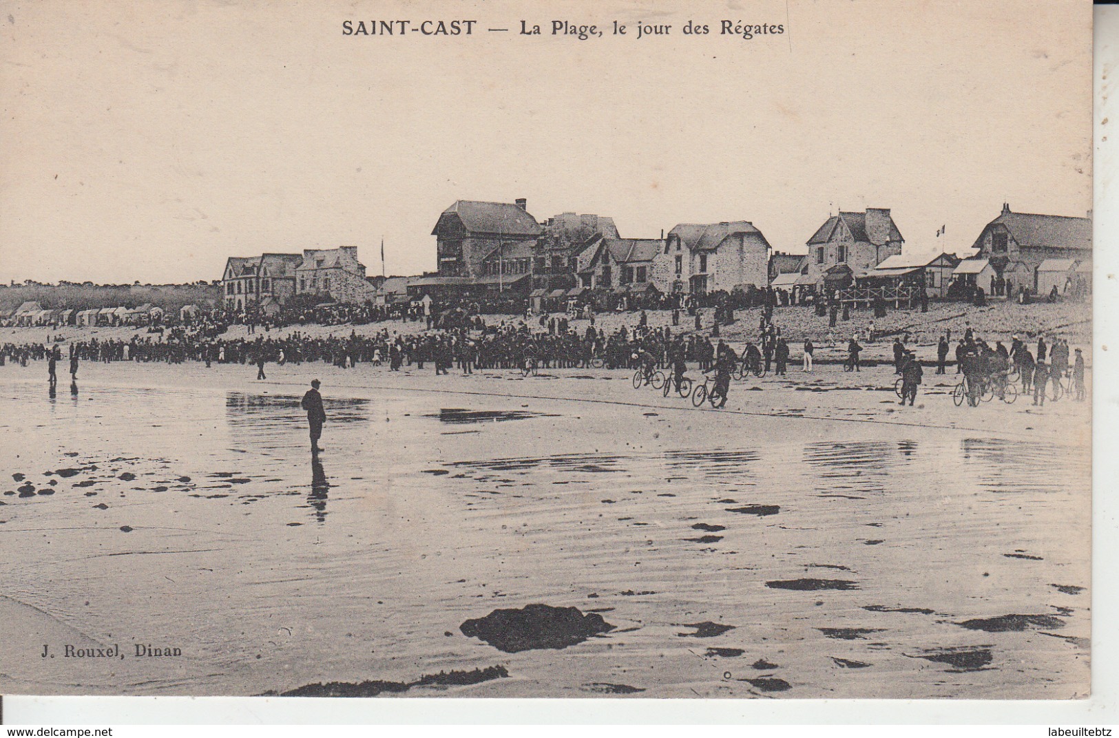 SAINT CAST - La Plage Un Jour De Régates  PRIX FIXE - Saint-Cast-le-Guildo