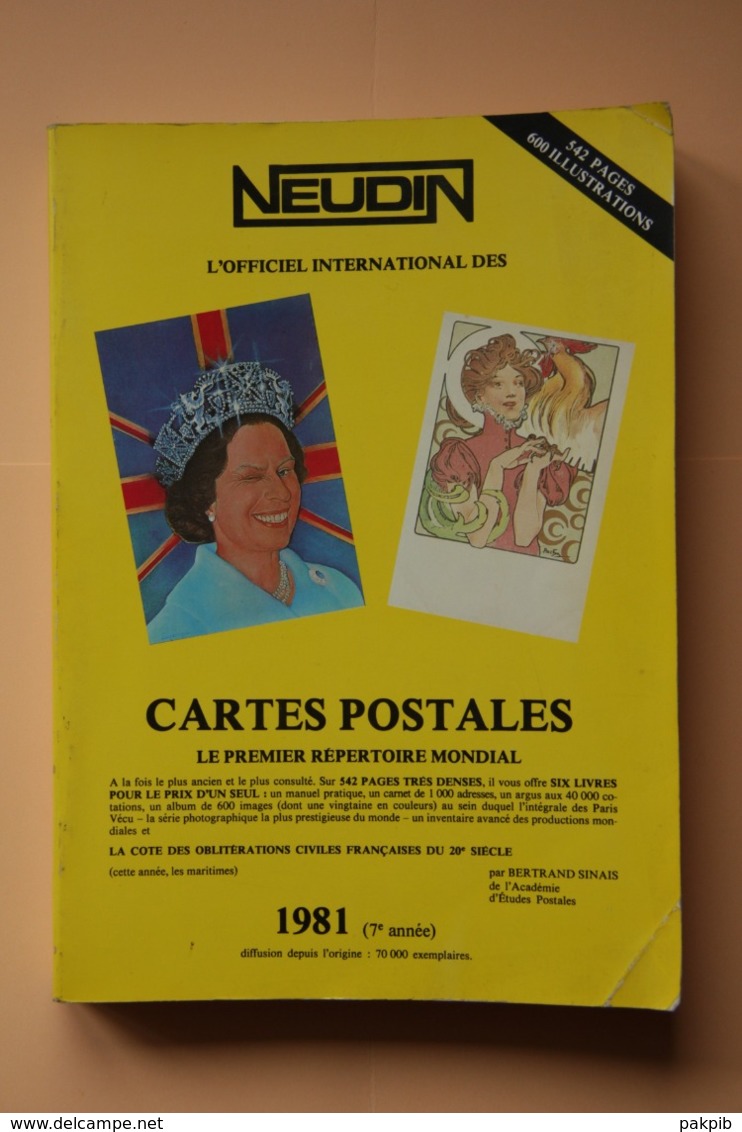 NEUDIN 1981 ARGUS DE LA CARTE POSTALE DE COLLECTION - Altri & Non Classificati