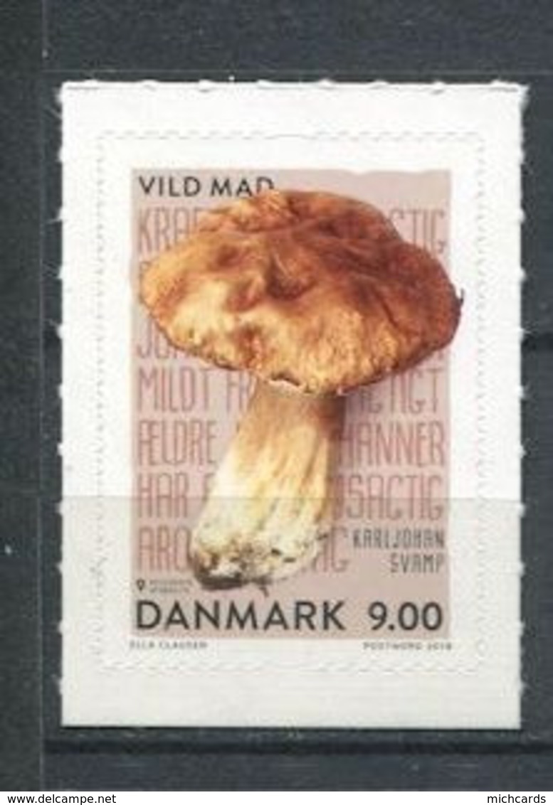 GER - DANEMARK 2018 - Yvert 1911 Adhesif - Champignon Cepe De Bordeaux - Neuf ** (MNH) Sans Trace De Charniere - Nuovi