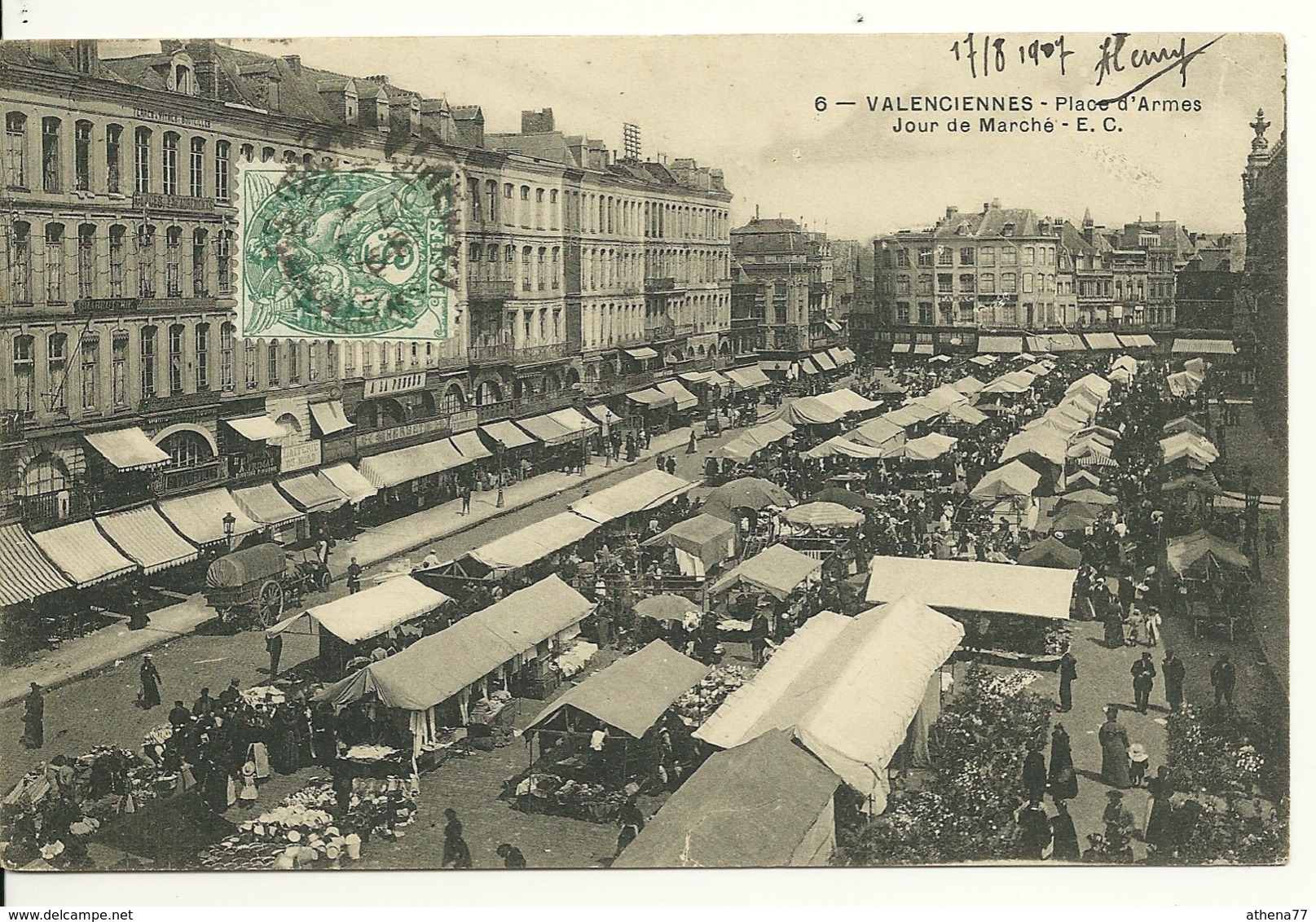 59 - VALENCIENNES / LE MARCHE PLACE D'ARMES - Valenciennes