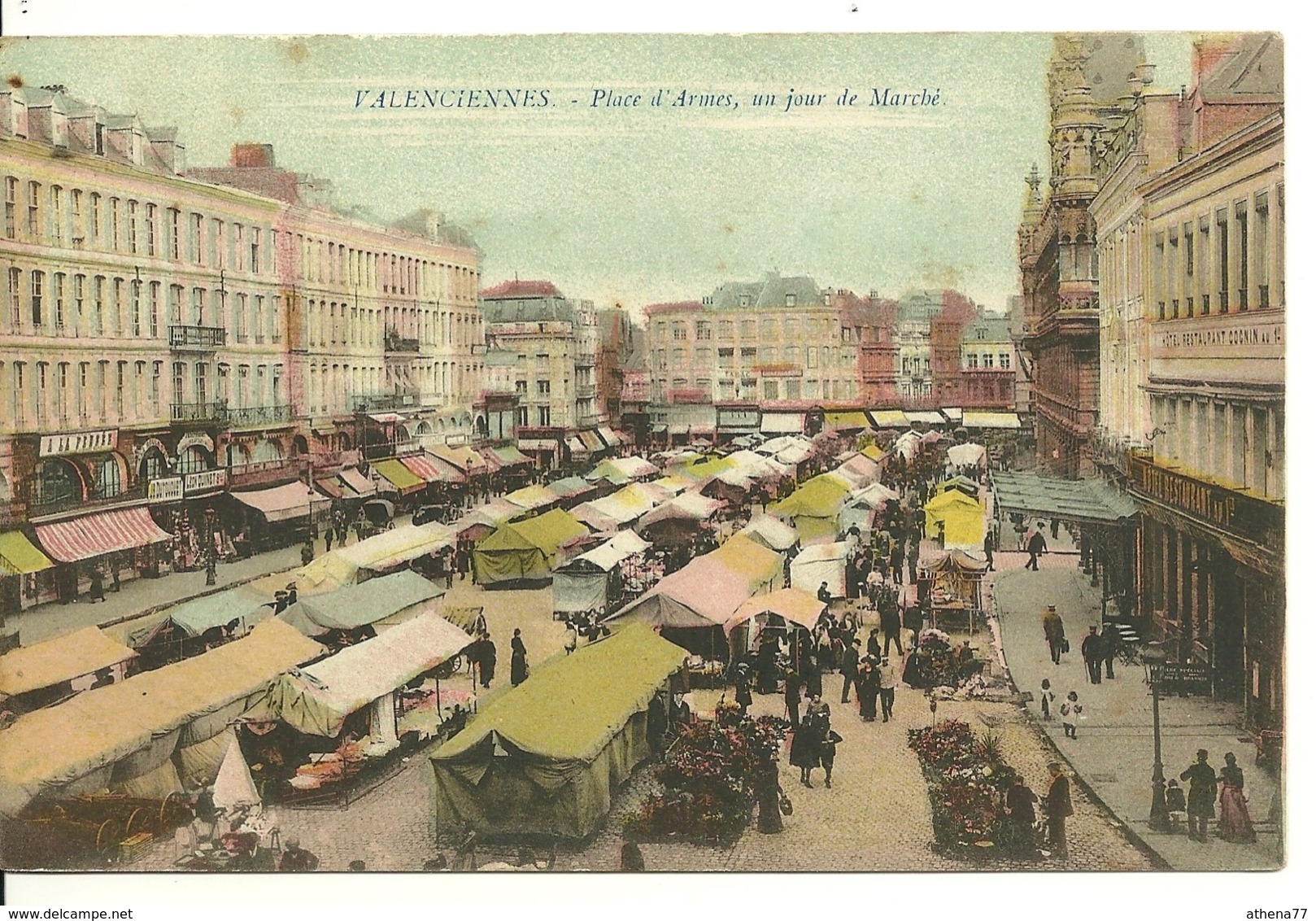 59 - VALENCIENNES / LE MARCHE PLACE D'ARMES - Valenciennes