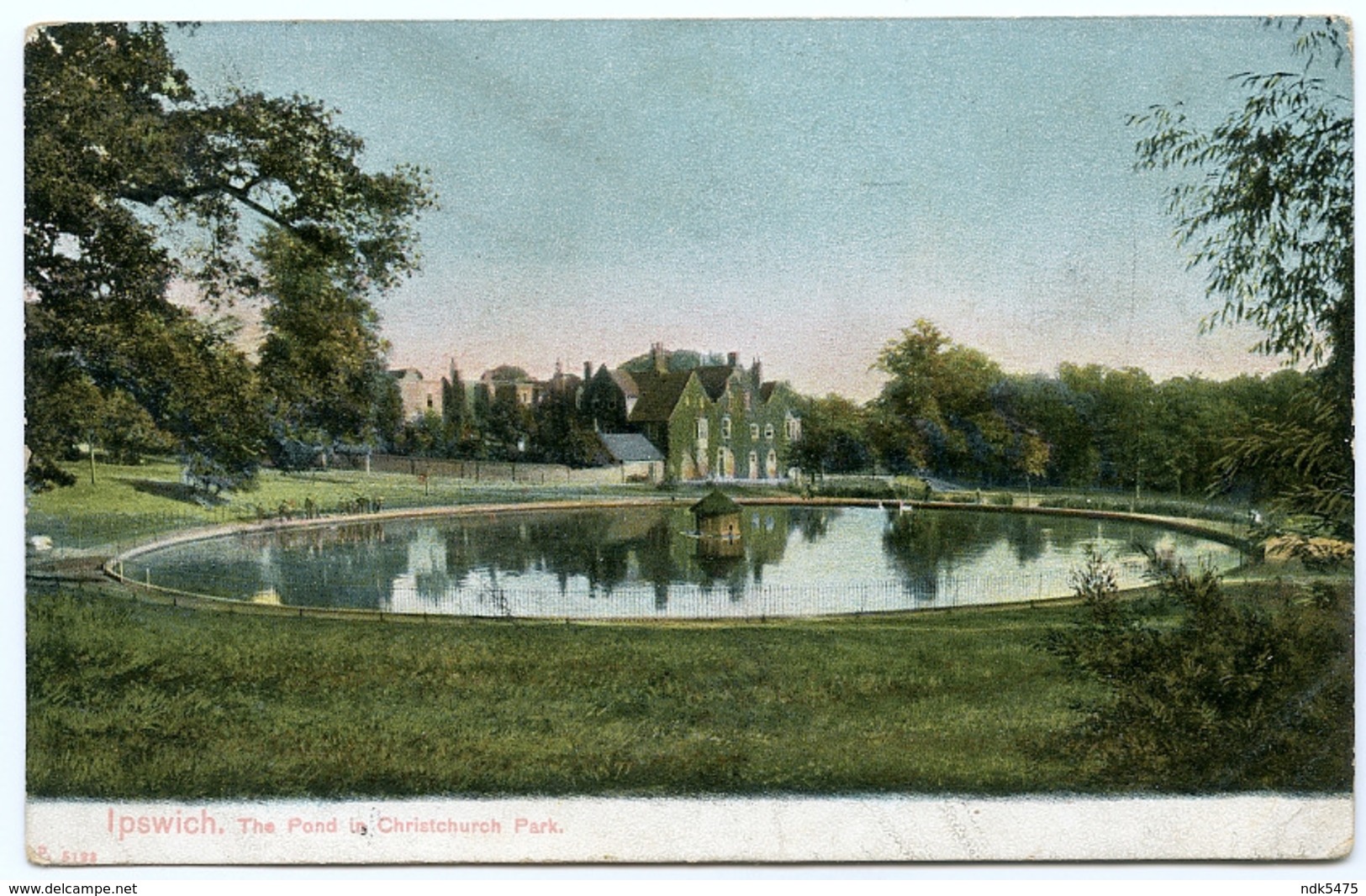 IPSWICH : THE POND IN CHRISTCHURCH PARK / ADDRESS - LONDON, ST JOHNS WOOD, CIRCUS PLACE, THE BEECHES (SHERWIN) - Ipswich