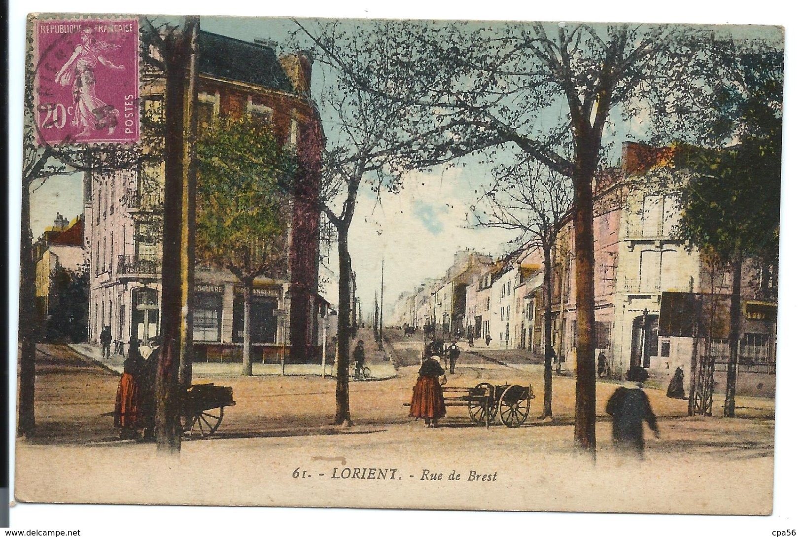 LORIENT - Rue De Brest - J. NOZAIS N°61 - Lorient