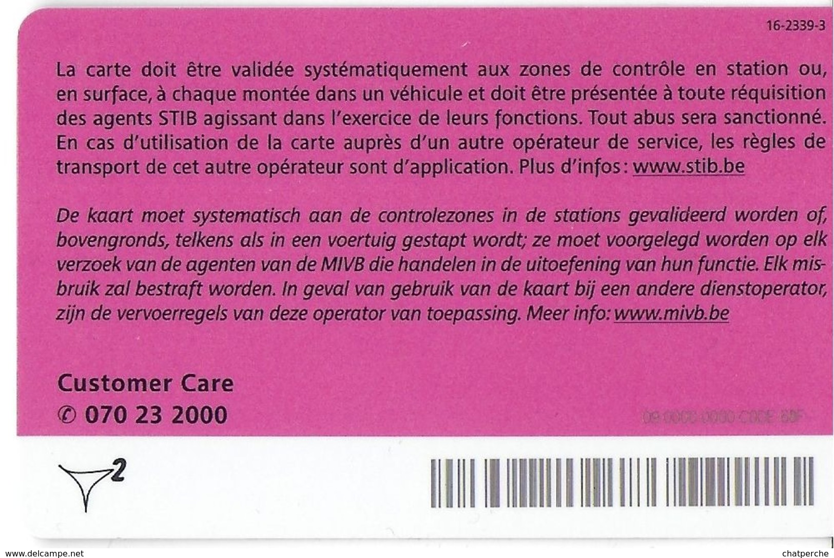 CARTE A PUCE TRANSPORT MOBIB BASIC MVB  STB BRUSSELS B-D BANDE DESSINÉE HERGE LA CASTAFIORE CHANTEUSE OPÉRA - Altri & Non Classificati