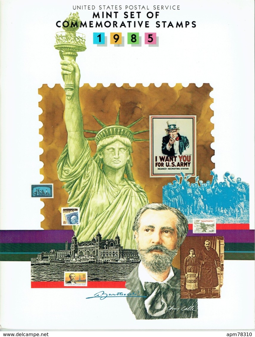 ETATS-UNIS	1985	**		MINT SET OF COMMEMORATIVE STAMPS - Annate Complete