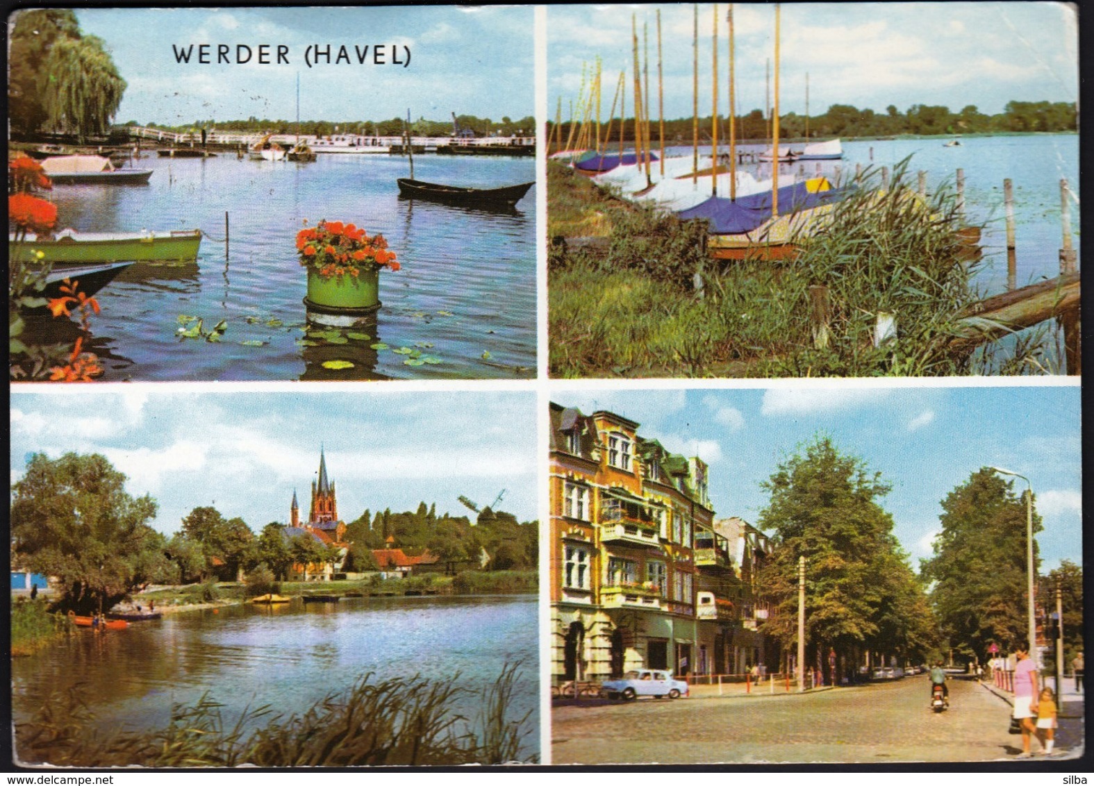 Germany Werder (Havel) 1974 / Lake, Ships, Boats, Church - Werder