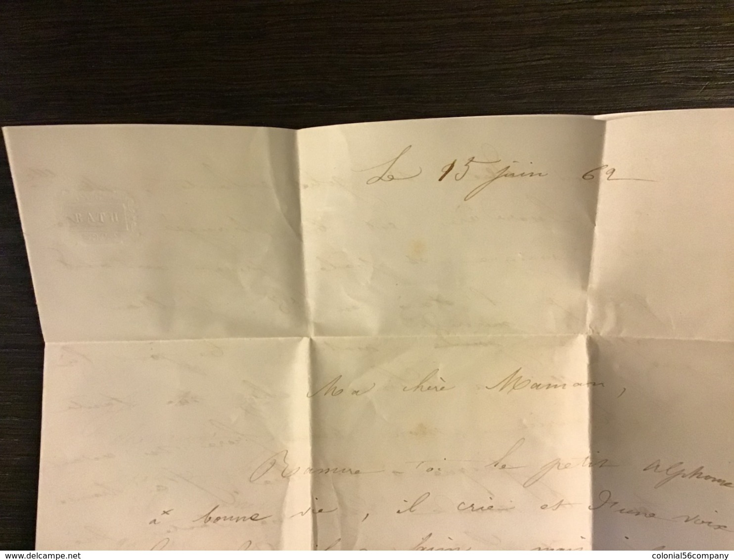 N°14 PC 3091 PERCÉ EN LIGNES + T.15 ST GERMAIN-DU-BOIS (70) / Lettre (1862) + OR. SAÔNE ET LOIRE. RARE. TTB - 1849-1876: Période Classique