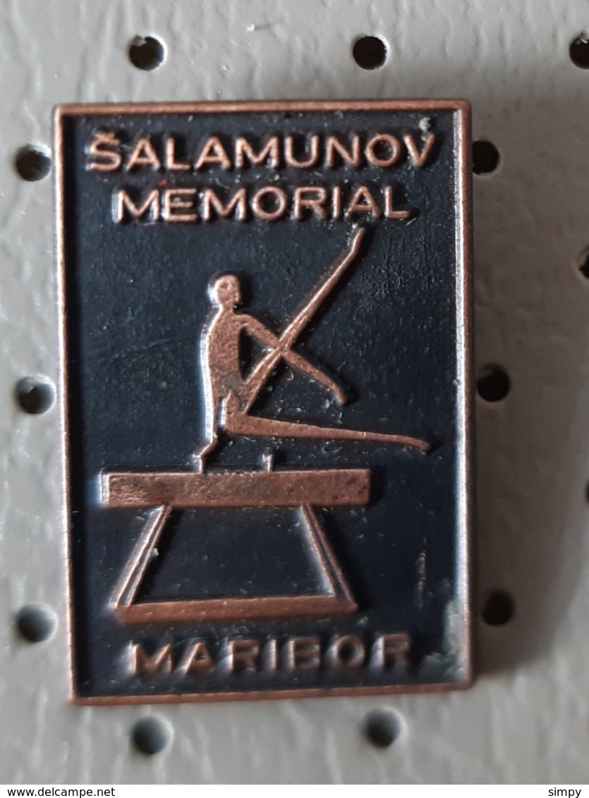 Gymnastic Salamunov Memorial Maribor  Pommel Horse Slovenia Pin - Gymnastiek