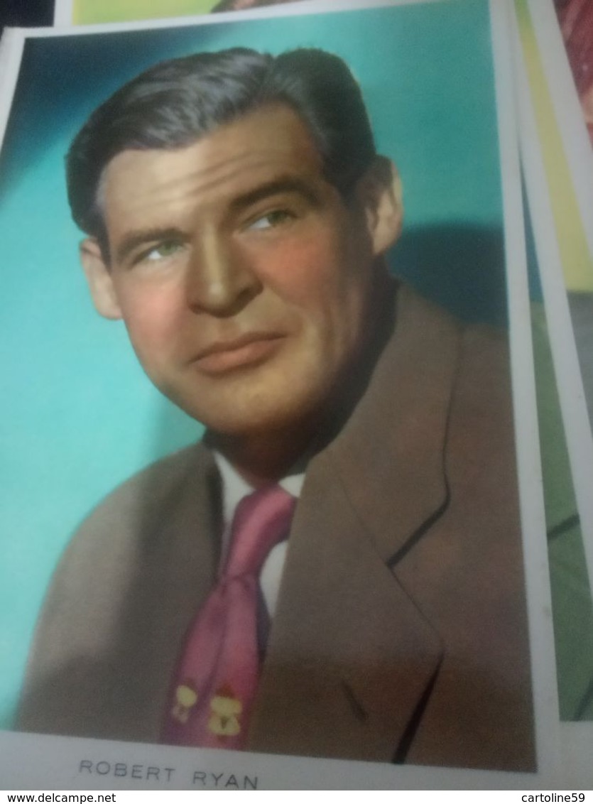 ROBERT RYAN Film Star CINEMA ATTORE ACTOR PHOTO POSTCARD.  N1965 HG1518 - Artisti