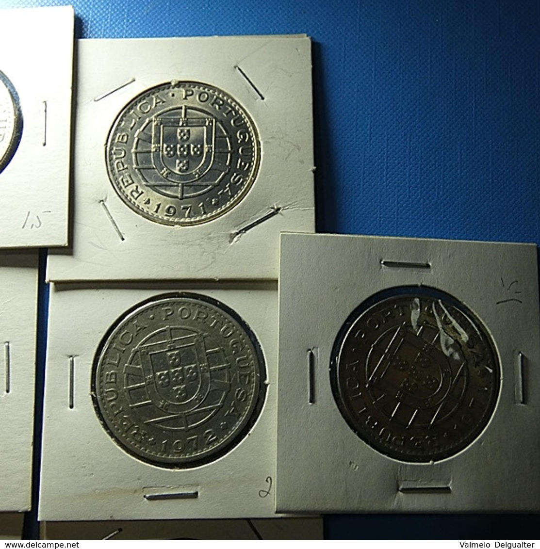 10 coins Moçambique and Angola 20 escudos 1971