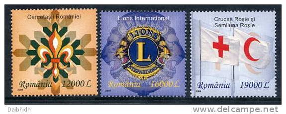 ROMANIA 2004 International Organisations.  Michel 5885-87 - Unused Stamps