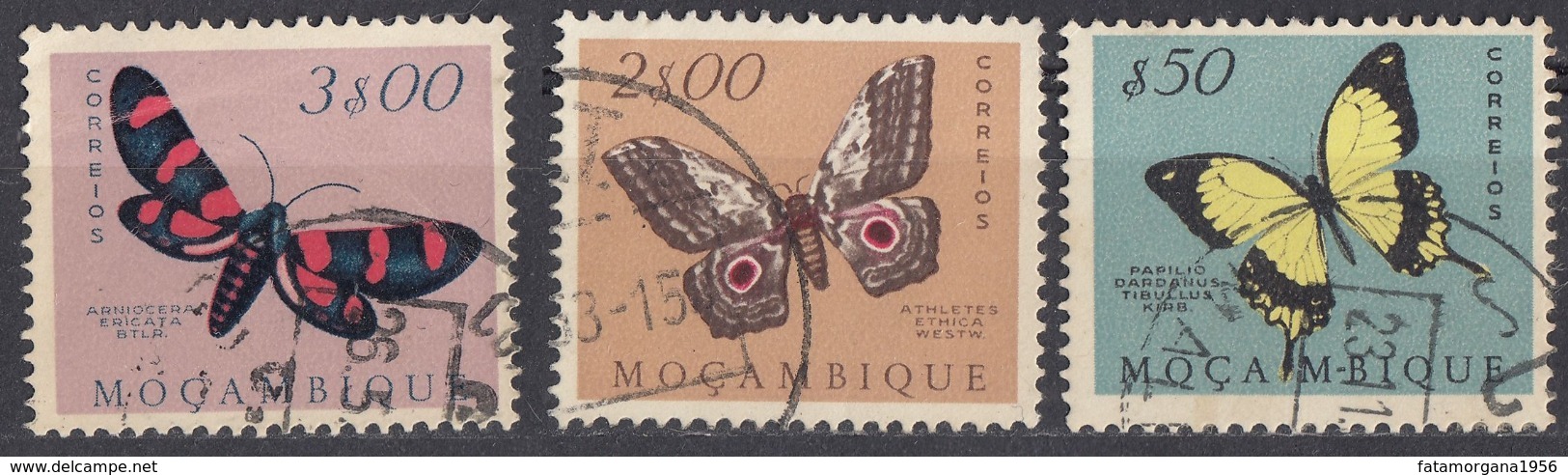 MOZAMBICO - 1953 -  Lotto Di 3 Valori Usati: Yvert 424, 428 E 431. - Mozambique
