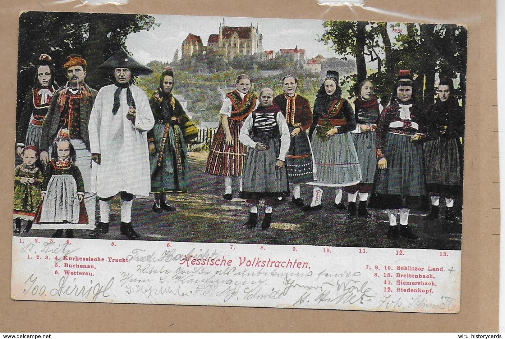 AK 0352  Hessische Volkstrachten - Verlag Bäcker Um 1910 - Trachten