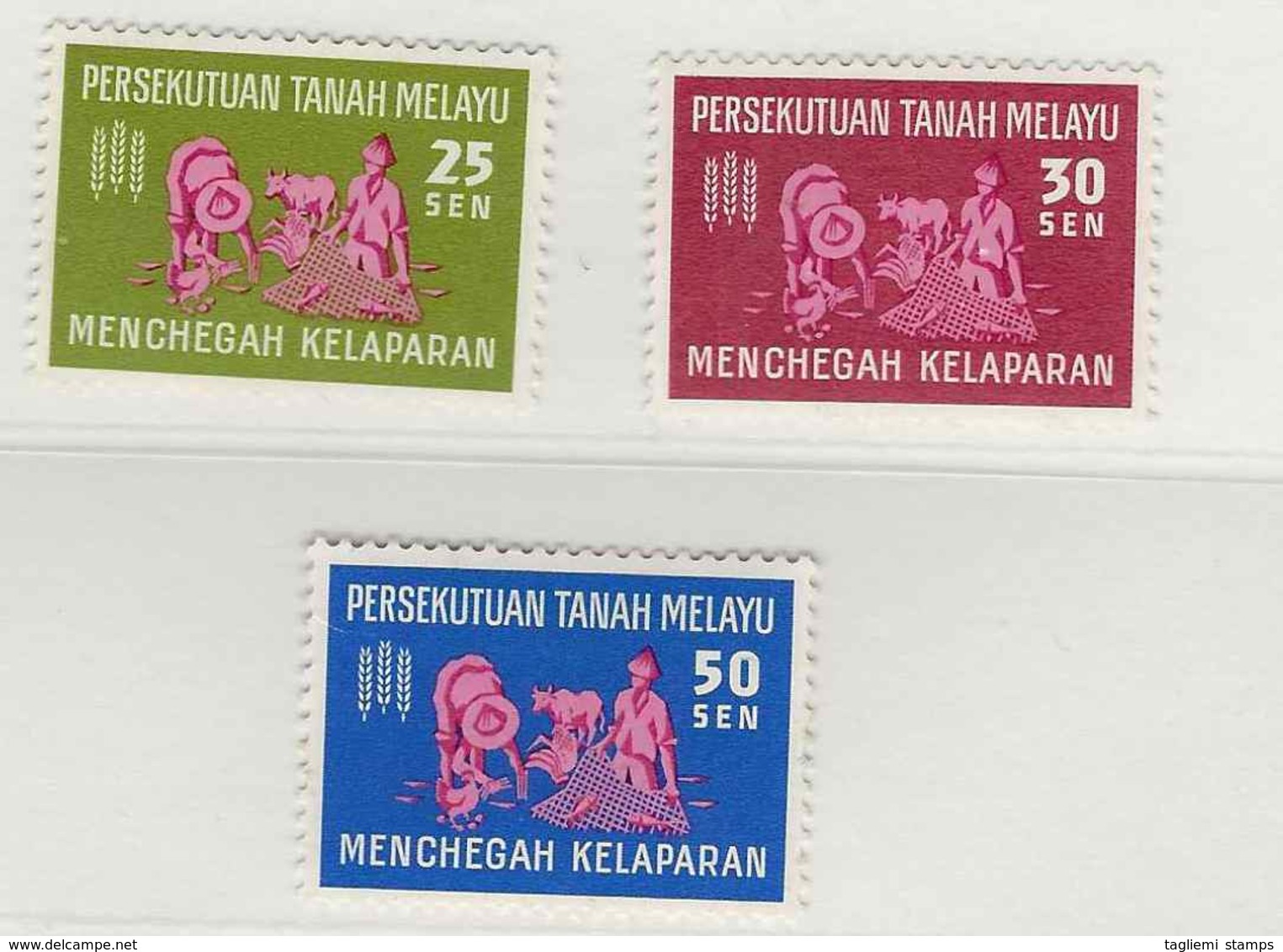 Malaysia - Federation Of Malaysia, 1963, SG 32 - 34, Complete Set Of 3, Mint Hinged - Federation Of Malaya