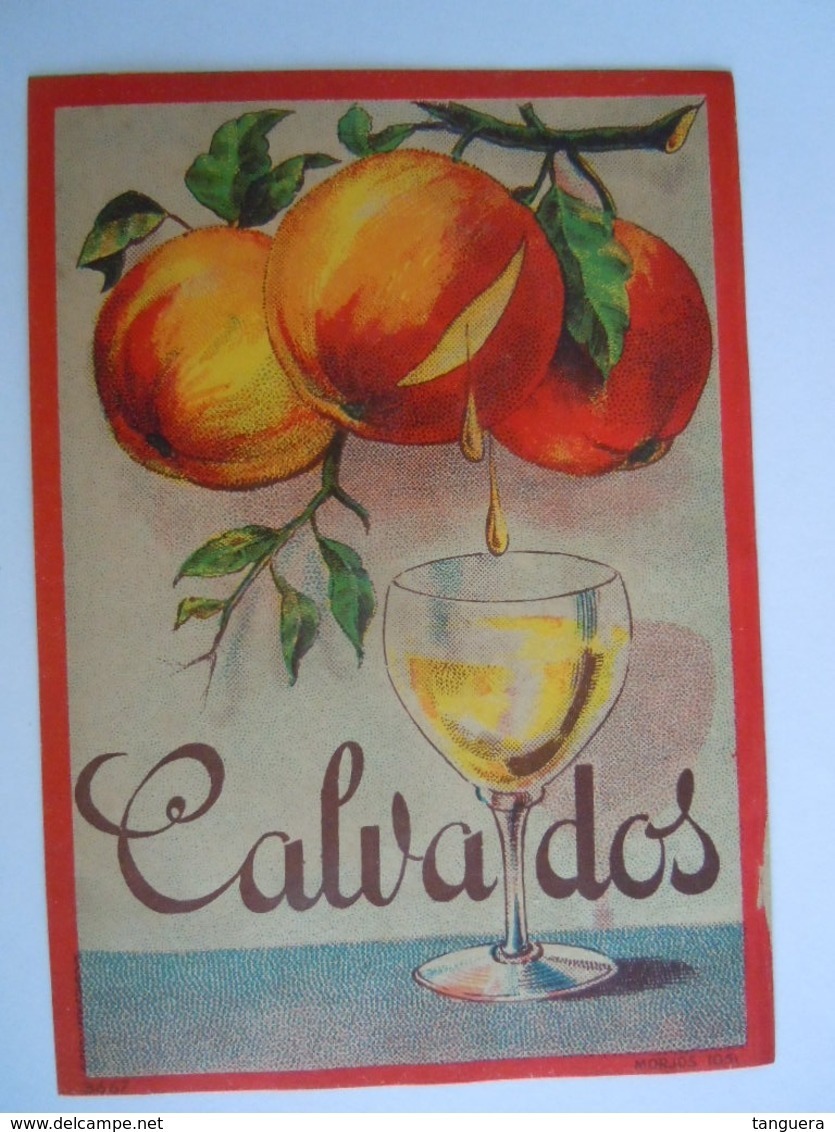 Etiket Etiquette Calvados Fruits Pommes Appels - Andere & Zonder Classificatie