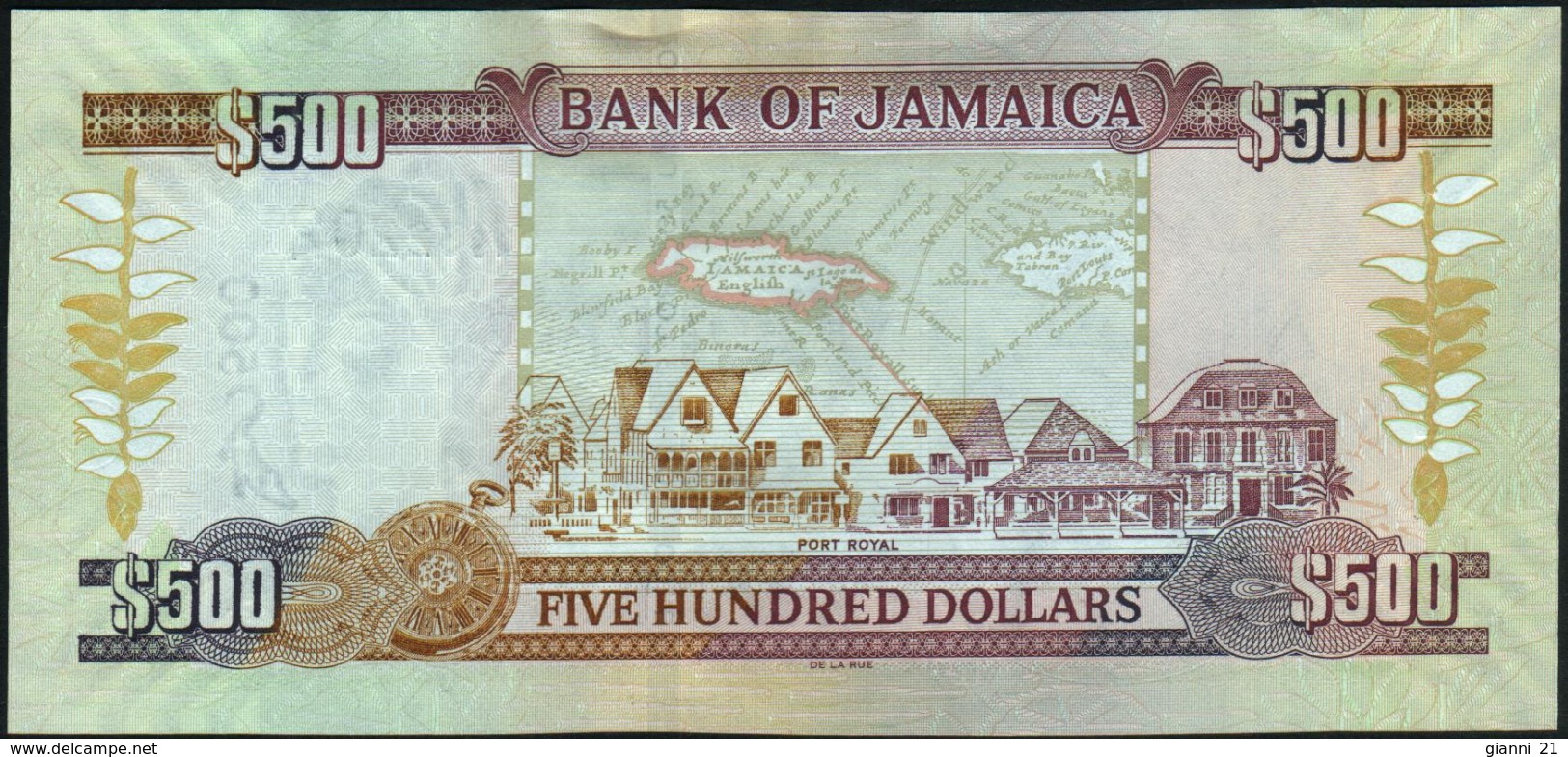 JAMAICA - 500 Dollars 15.01.2008 UNC P.85 F - Giamaica