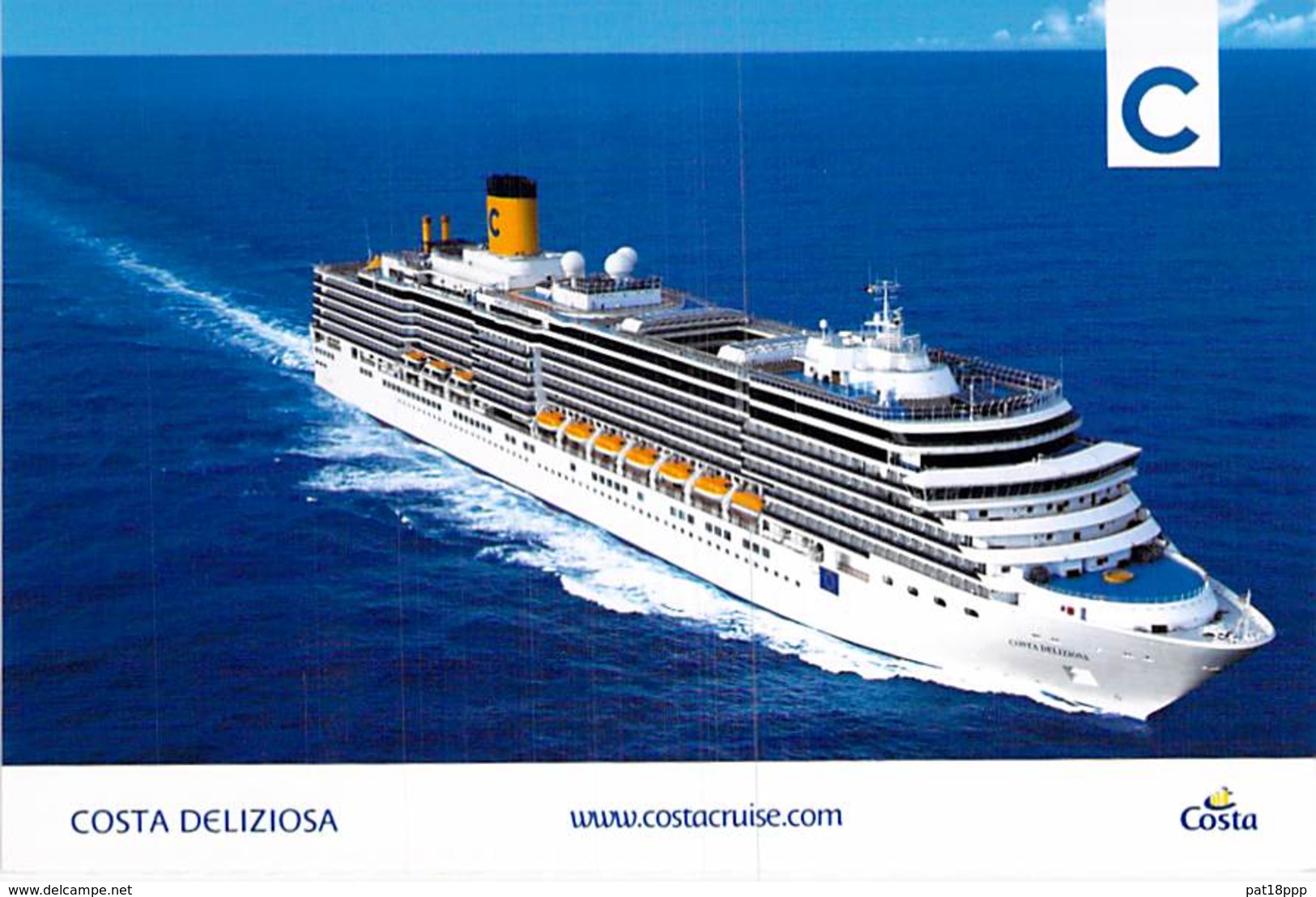 PAQUEBOT CROISIERE : COSTA DELIZIOSA ( Costa Cruises ITALIE / USA Carnival Corporation ) CPM GF - Liner Cruise Ship - Steamers