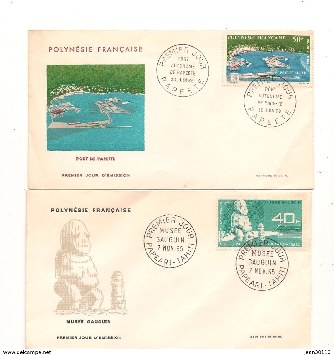 POLYNÉSIE FRANÇAISE LOT ENVELOPPES ANNÉES 1966/73 - Interi Postali
