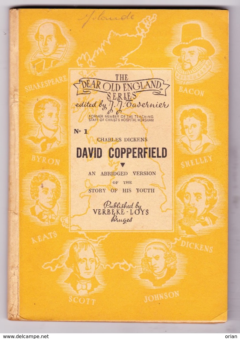 Boek Book David Copperfield By Ch. Dickens / The Dear Old England NR 1 / Ed. Tavernier - Horsham ENG / Publ. Brugge BE - Englische Grammatik