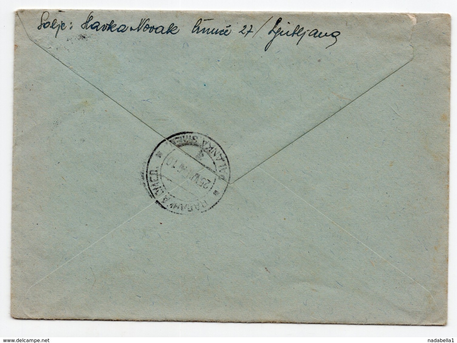 24.08.1945. YUGOSLAVIA, SLOVENIA, CRNUCE, LJUBLJANA TO SMED. PALANKA, TITO, LETTER INSIDE - Lettres & Documents