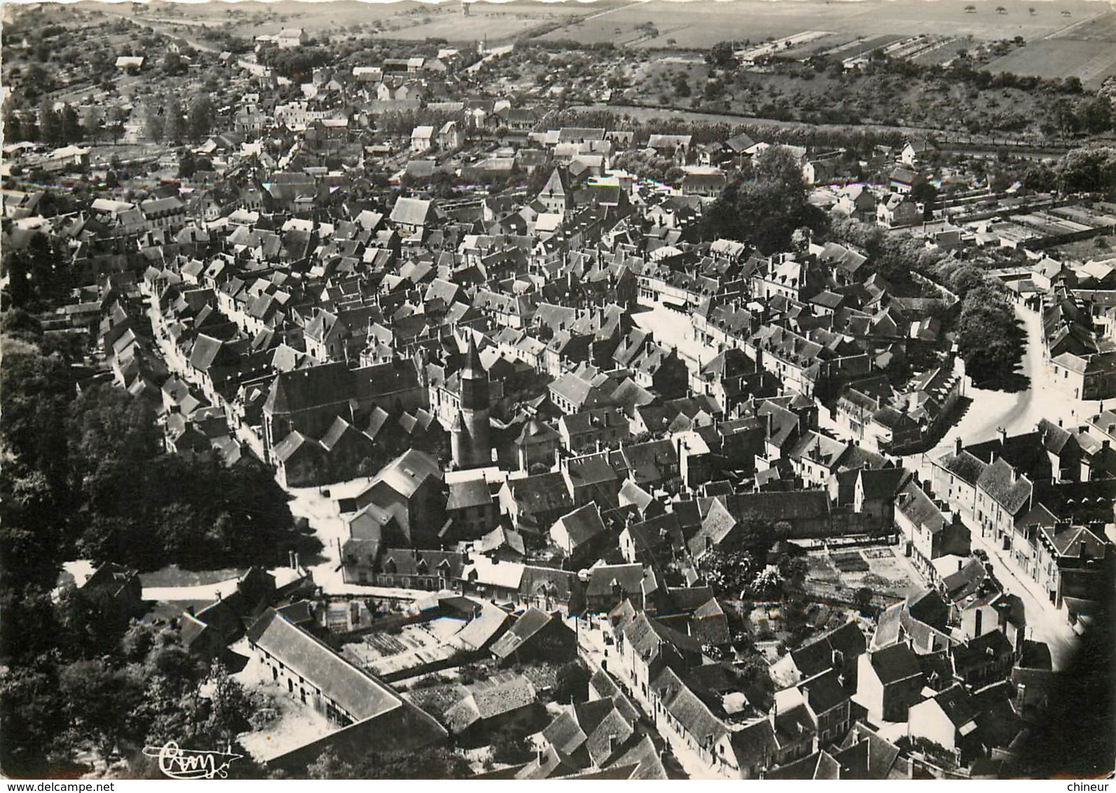 CHATILLON COLIGNY VUE GENERALE AERIENNE - Chatillon Coligny