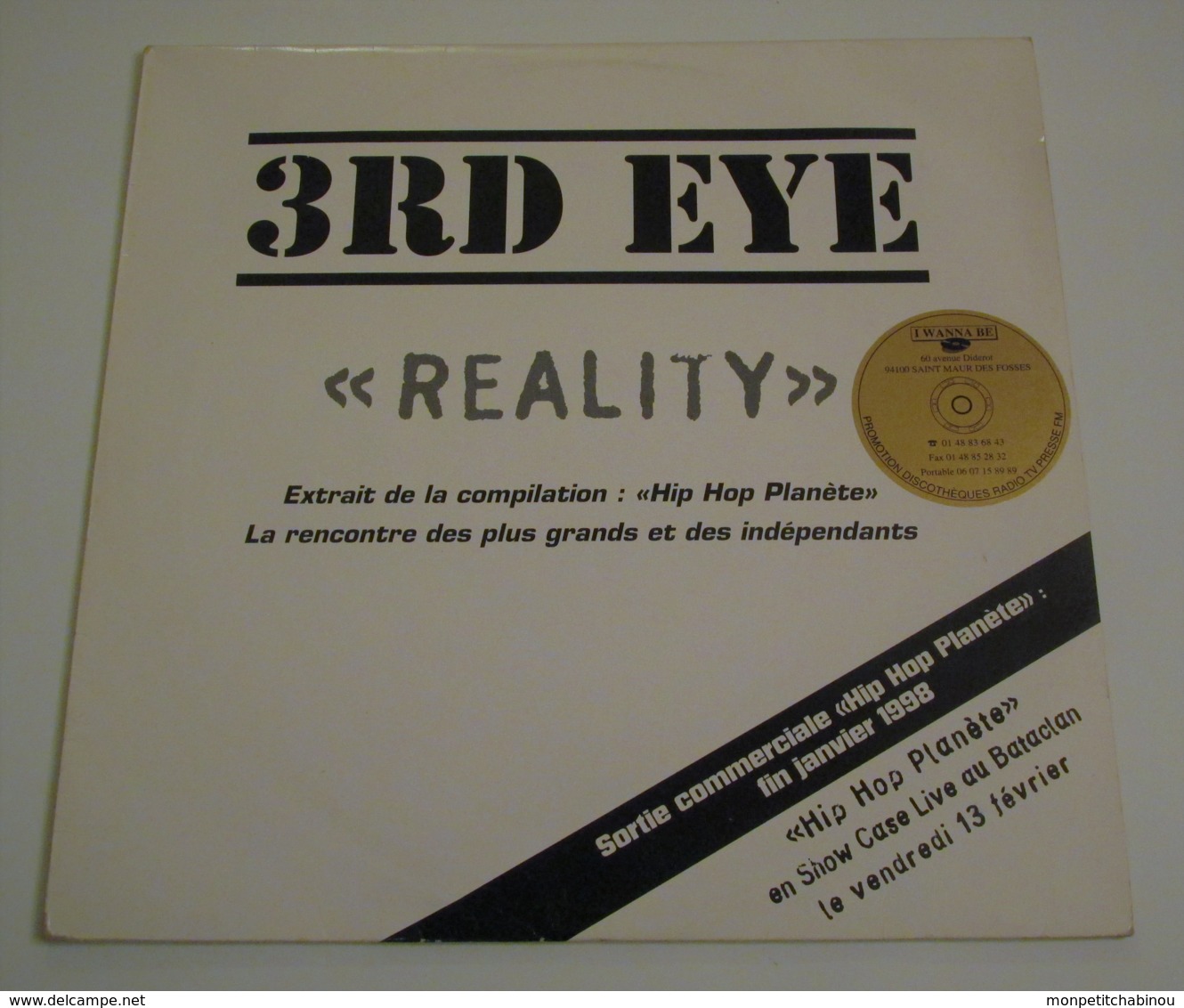 Maxi 33T 3RD EYE : Reality - Dance, Techno En House