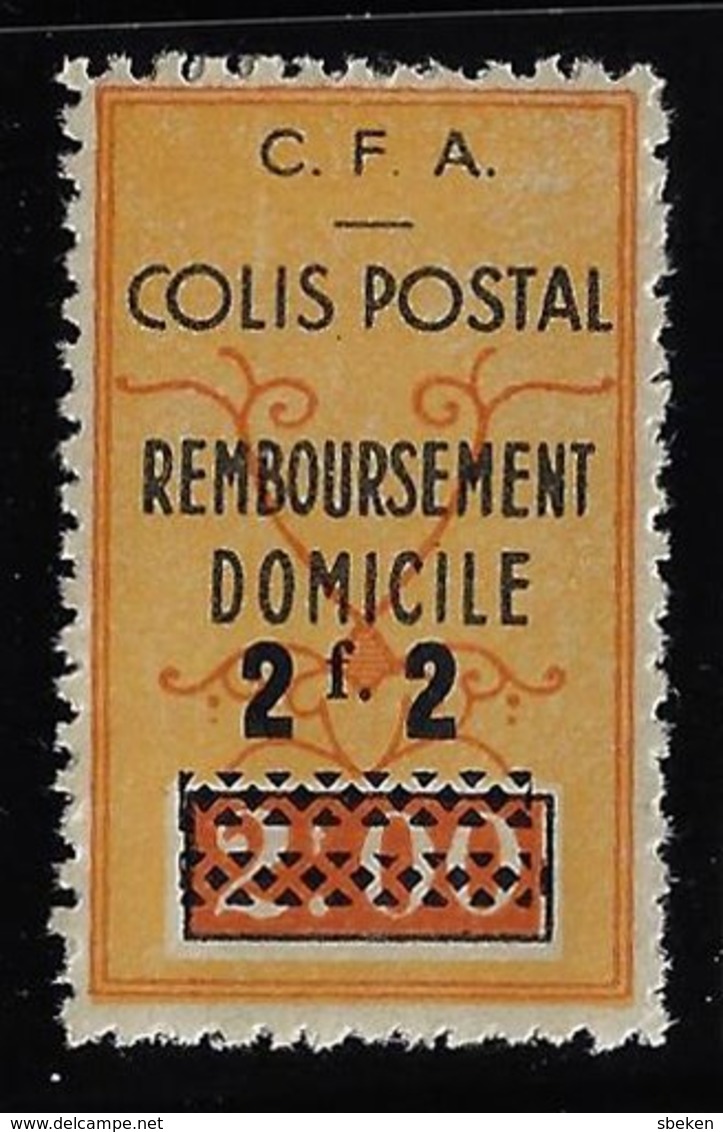 ALGÉRIE / ALGERIA 1941 - YT Colis Postaux 82** - Variété Surcharge "Controle" Absente - Dallay 89b - Paketmarken