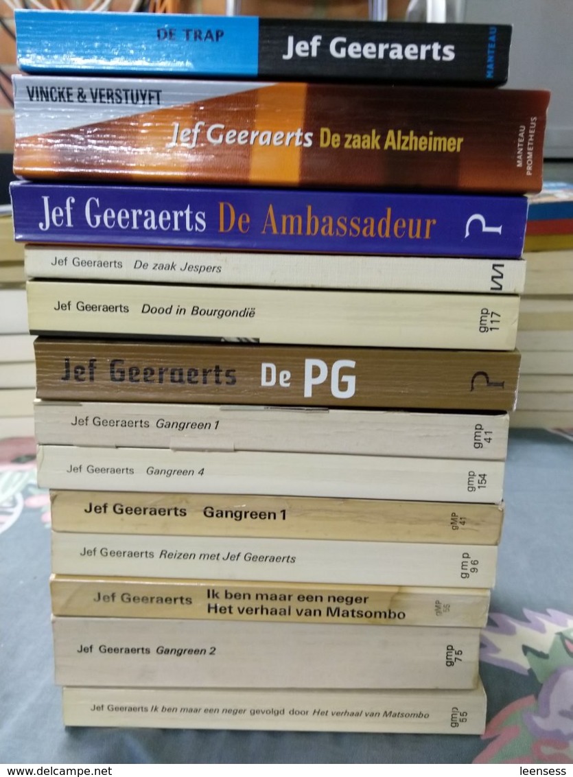 Jef Geeraerts, 13 Boeken (zie Foto's) - Autres & Non Classés