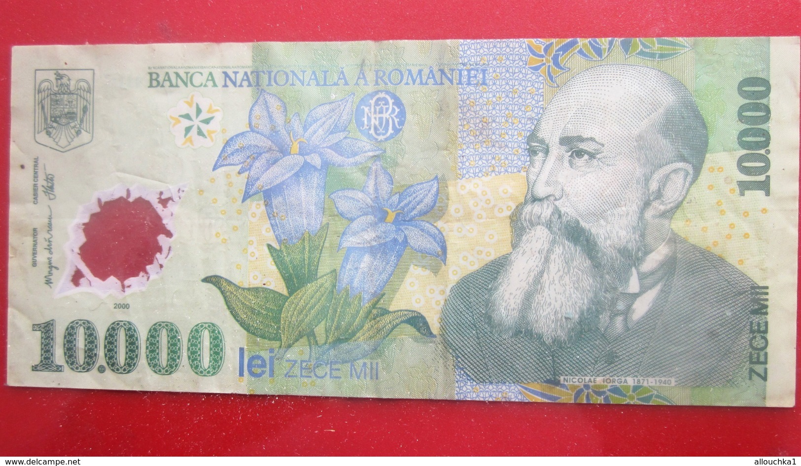 BANK BANKA NATIONALA A ROMANIEI ROUMANIE ROMINA 10.000 LEI  Monnaies & Billets  Billet ZECE MIL  DEL AÑO  (BANKNOTE) - Roemenië