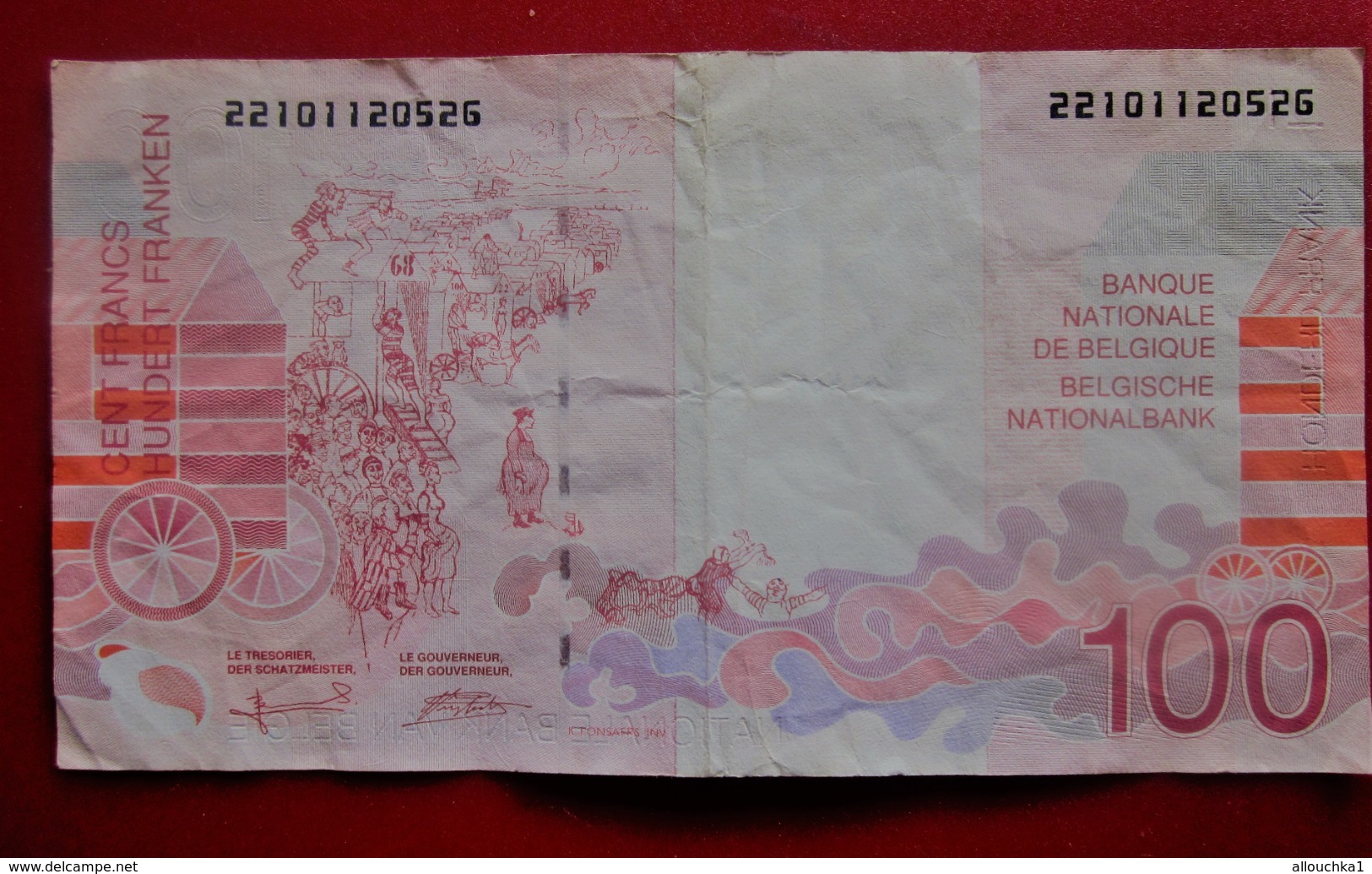 BANQUE NATIONALE BANK VAN BELGIE 100 FRANCS HONDERD FRANK Monnaies Billets Billet DEL AÑO (( Non-Daté-1995 )) (BANKNOTE) - 100 Francs