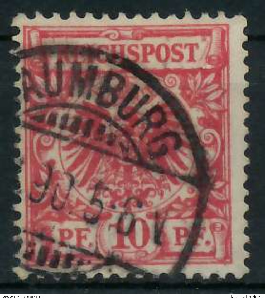 D-REICH KRONE ADLER Nr 47a Gestempelt Gepr. X818E3E - Used Stamps