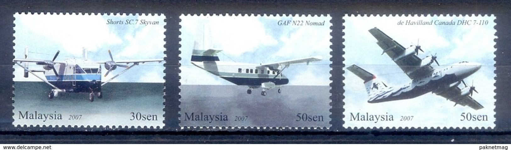 O29- Air Transportation In Malaysia 2007 Aviation Aeroplane Airplane Transport. - Malaysia (1964-...)