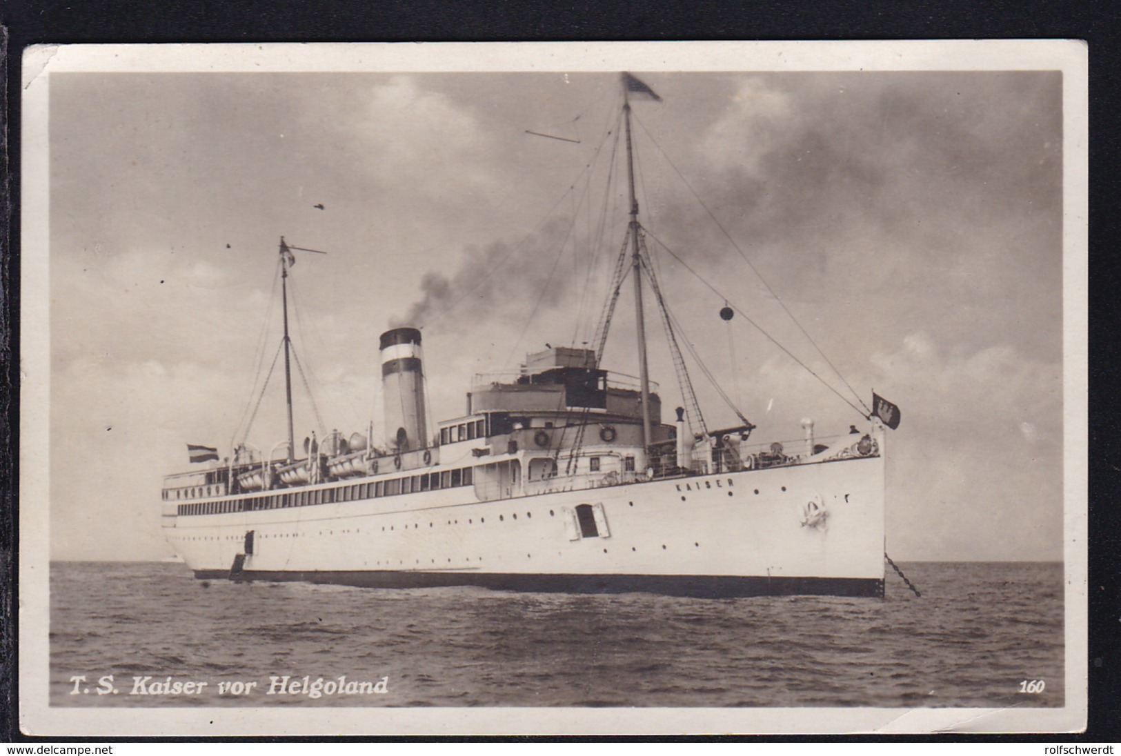 OSt. Helgoland 28.6.29 + Auf Hoher See An Bord Des Turb.-Dampfers Kaiser - Other & Unclassified