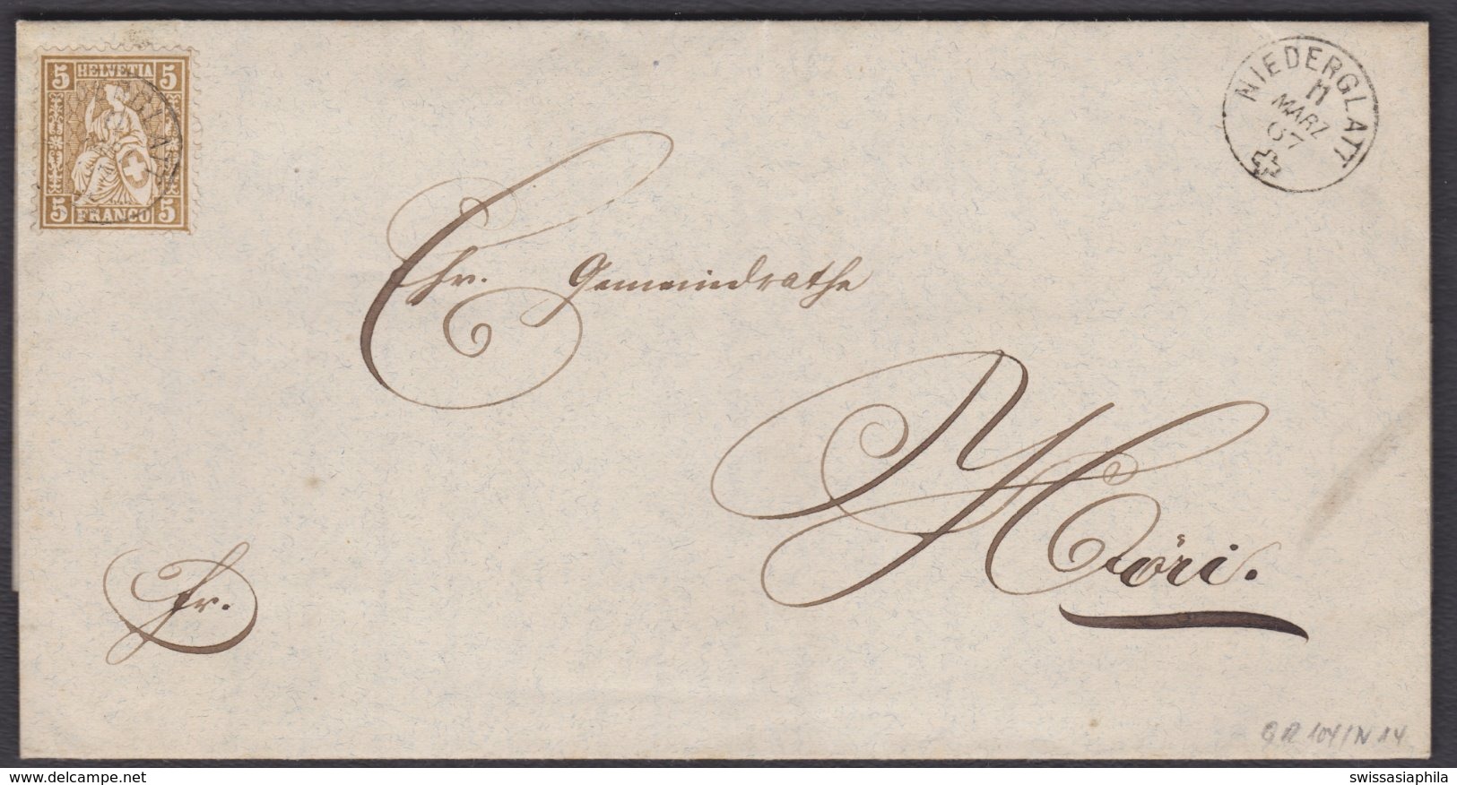 ZH   NIEDERGLATT - HOERI  / 1867 - Lettres & Documents